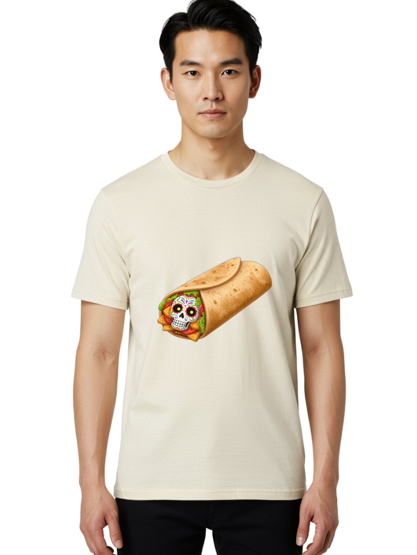 Sugar-Skull-Burrito Men'S Graphic Tee, 100% Cotton, Comfortable Casual Summer Wear, Machine Washable, Vintage Camera, Old Camera, Antique Camera, Black Camera, Classic Photography, Photography Equipment, Nostalgic Device, Film Camera, Ban656 22