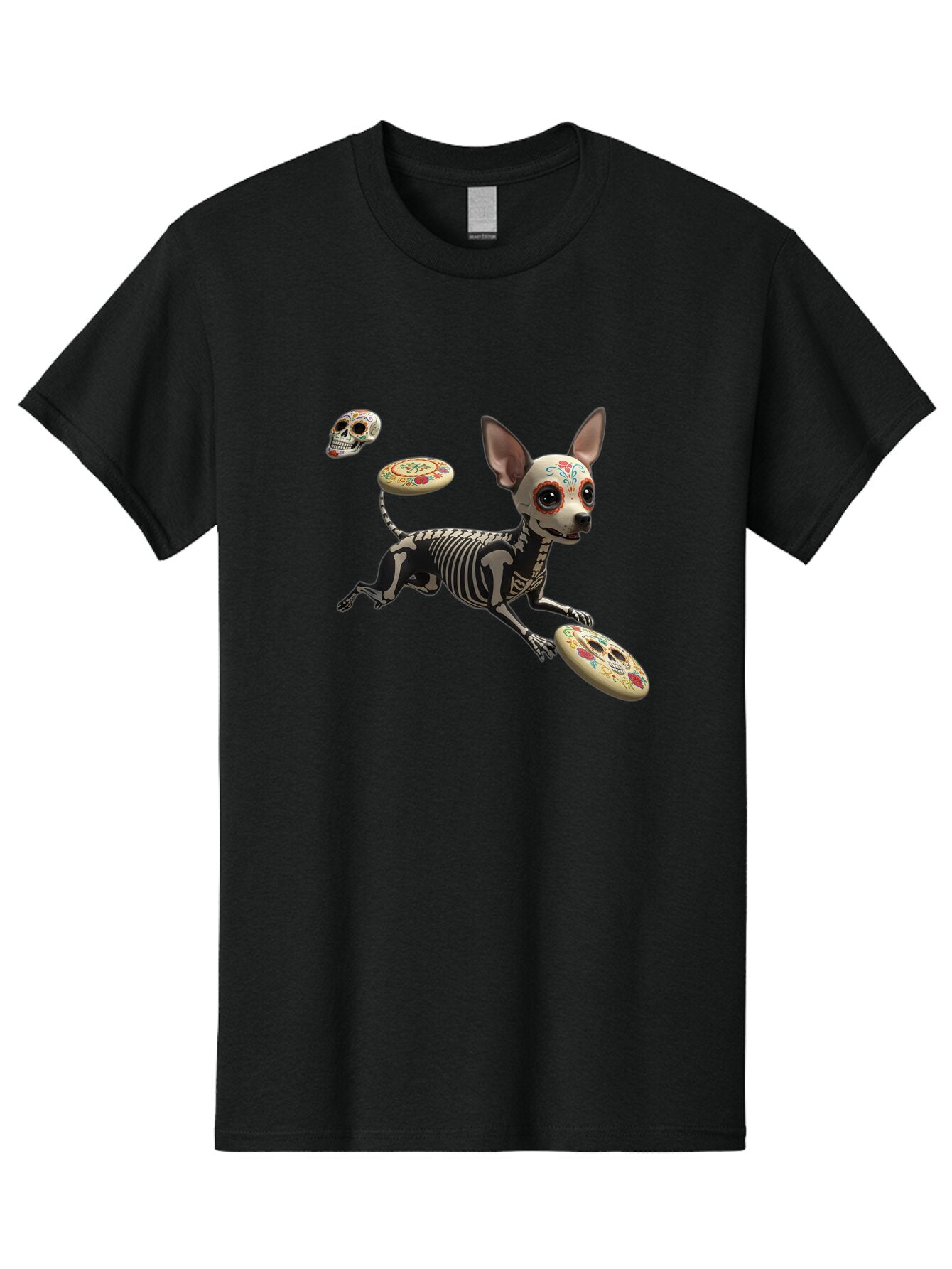 Sugar-Skull-Chihuahua Men'S Graphic Tee, 100% Cotton, Comfortable Casual Summer Wear, Machine Washable, Vintage Camera, Old Camera, Antique Camera, Black Camera, Classic Photography, Photography Equipment, Nostalgic Device, Film Camera, Ban658 15