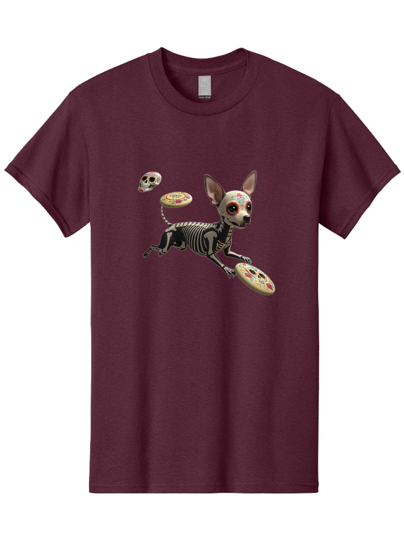 Sugar-Skull-Chihuahua Men'S Graphic Tee, 100% Cotton, Comfortable Casual Summer Wear, Machine Washable, Vintage Camera, Old Camera, Antique Camera, Black Camera, Classic Photography, Photography Equipment, Nostalgic Device, Film Camera, Ban658 11