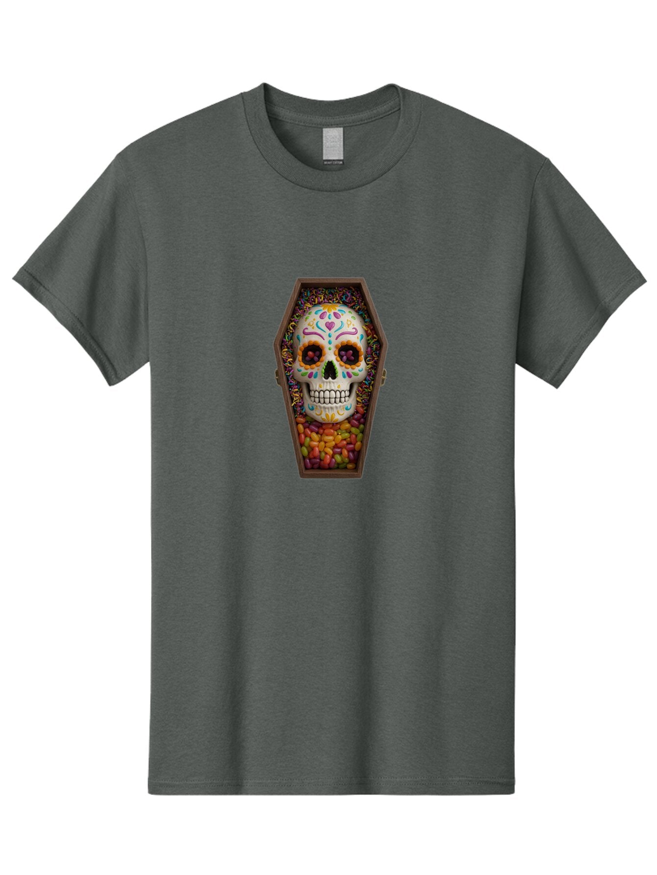 Sugar-Skull-Coffin Men'S Graphic Tee, 100% Cotton, Comfortable Casual Summer Wear, Machine Washable, Vintage Camera, Old Camera, Antique Camera, Black Camera, Classic Photography, Photography Equipment, Nostalgic Device, Film Camera, Ban659 9