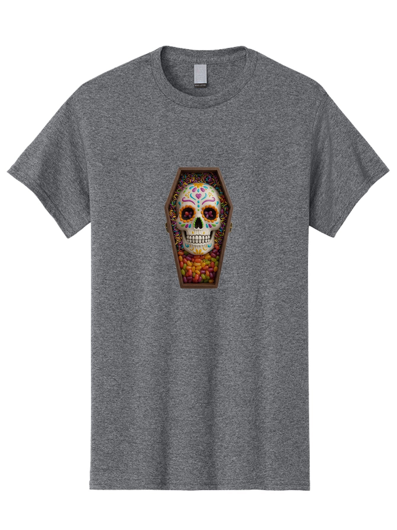 Sugar-Skull-Coffin Men'S Graphic Tee, 100% Cotton, Comfortable Casual Summer Wear, Machine Washable, Vintage Camera, Old Camera, Antique Camera, Black Camera, Classic Photography, Photography Equipment, Nostalgic Device, Film Camera, Ban659 11