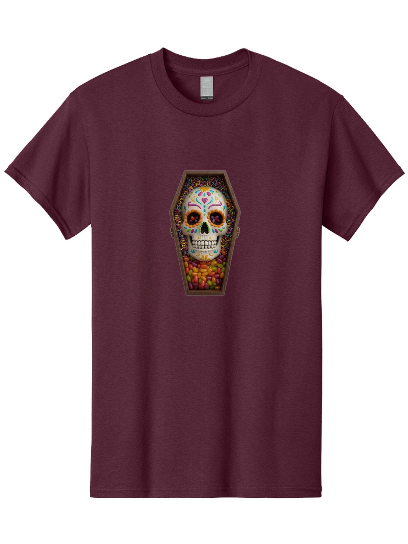 Sugar-Skull-Coffin Men'S Graphic Tee, 100% Cotton, Comfortable Casual Summer Wear, Machine Washable, Vintage Camera, Old Camera, Antique Camera, Black Camera, Classic Photography, Photography Equipment, Nostalgic Device, Film Camera, Ban659 13