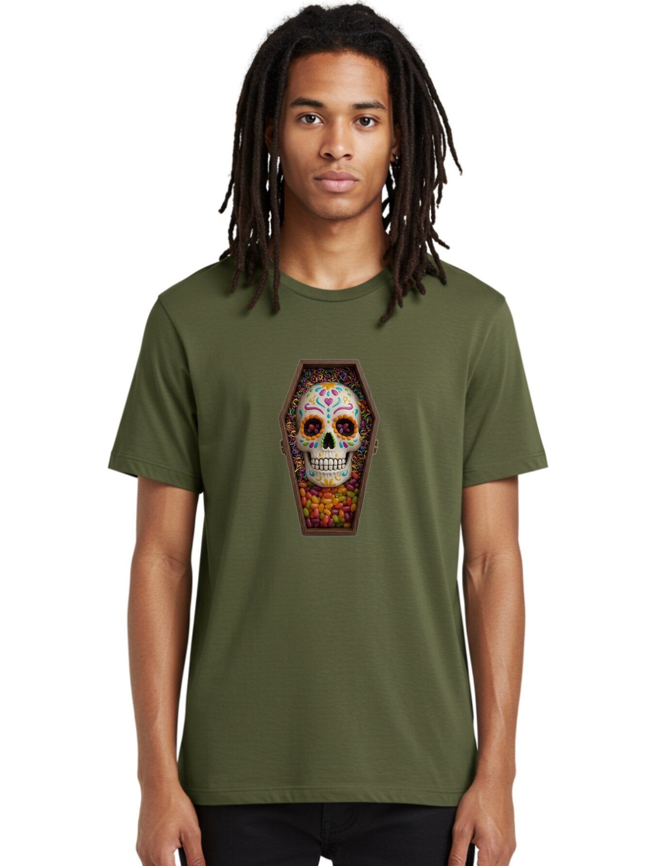 Sugar-Skull-Coffin Men'S Graphic Tee, 100% Cotton, Comfortable Casual Summer Wear, Machine Washable, Vintage Camera, Old Camera, Antique Camera, Black Camera, Classic Photography, Photography Equipment, Nostalgic Device, Film Camera, Ban659 29