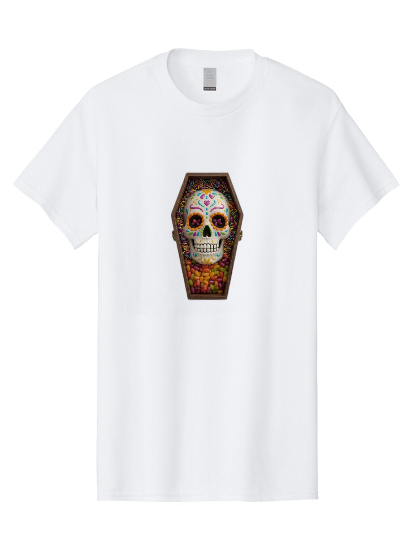 Sugar-Skull-Coffin Men'S Graphic Tee, 100% Cotton, Comfortable Casual Summer Wear, Machine Washable, Vintage Camera, Old Camera, Antique Camera, Black Camera, Classic Photography, Photography Equipment, Nostalgic Device, Film Camera, Ban659 6