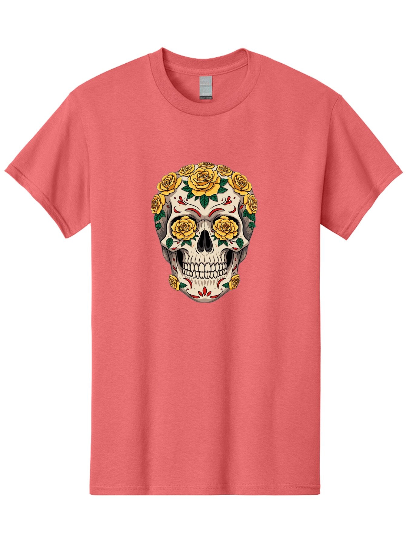 Sugar-Skull-With-Yellow-Roses Men'S Graphic Tee, 100% Cotton, Comfortable Casual Summer Wear, Machine Washable, Vintage Camera, Old Camera, Antique Camera, Black Camera, Classic Photography, Photography Equipment, Nostalgic Device, Ban662 9