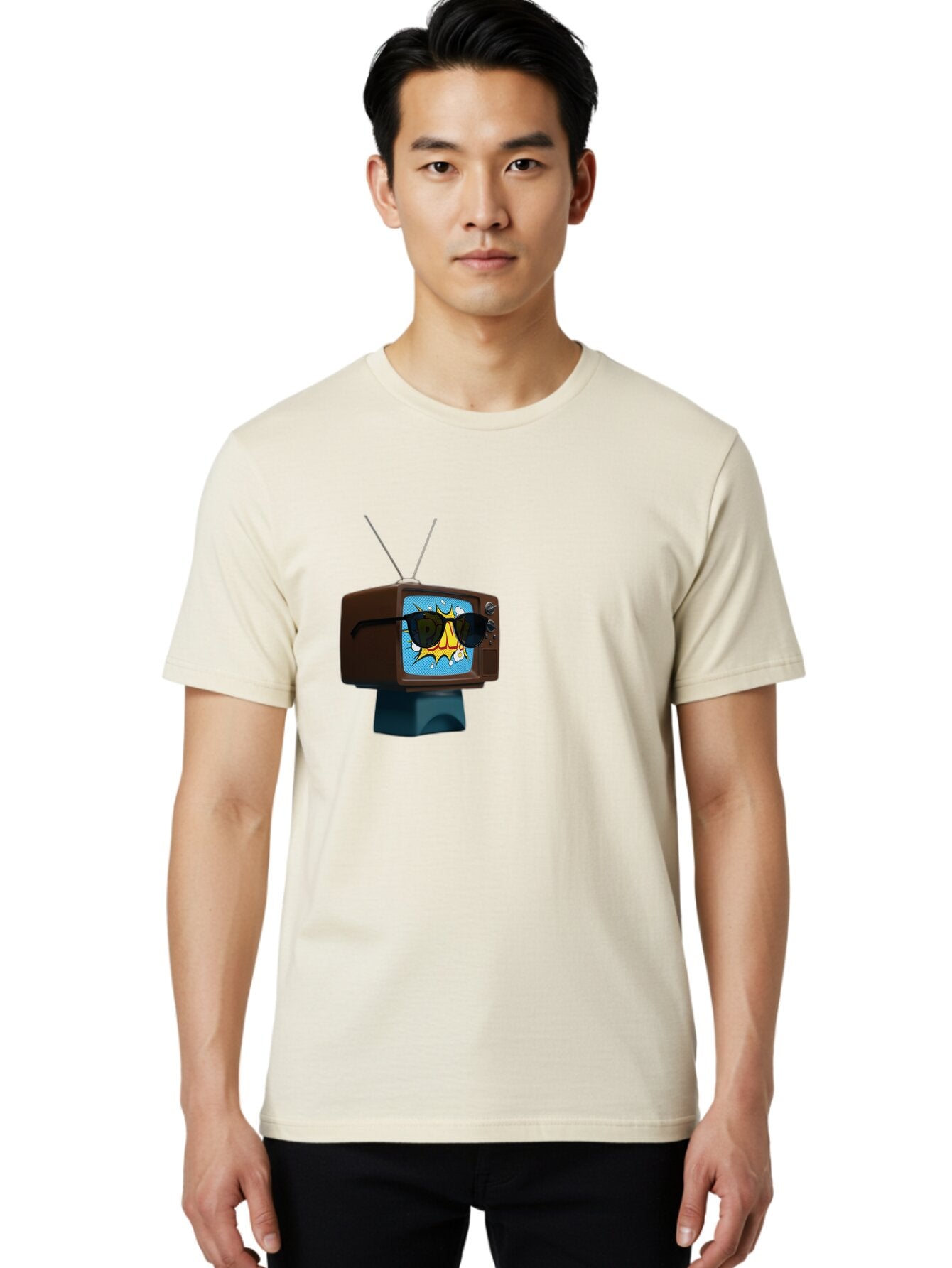 Sun-Glasses-Tv Men'S Graphic Tee, 100% Cotton, Comfortable Casual Summer Wear, Machine Washable, Vintage Camera, Old Camera, Antique Camera, Black Camera, Classic Photography, Photography Equipment, Nostalgic Device, Film Camera, Camera Art Ban669 20