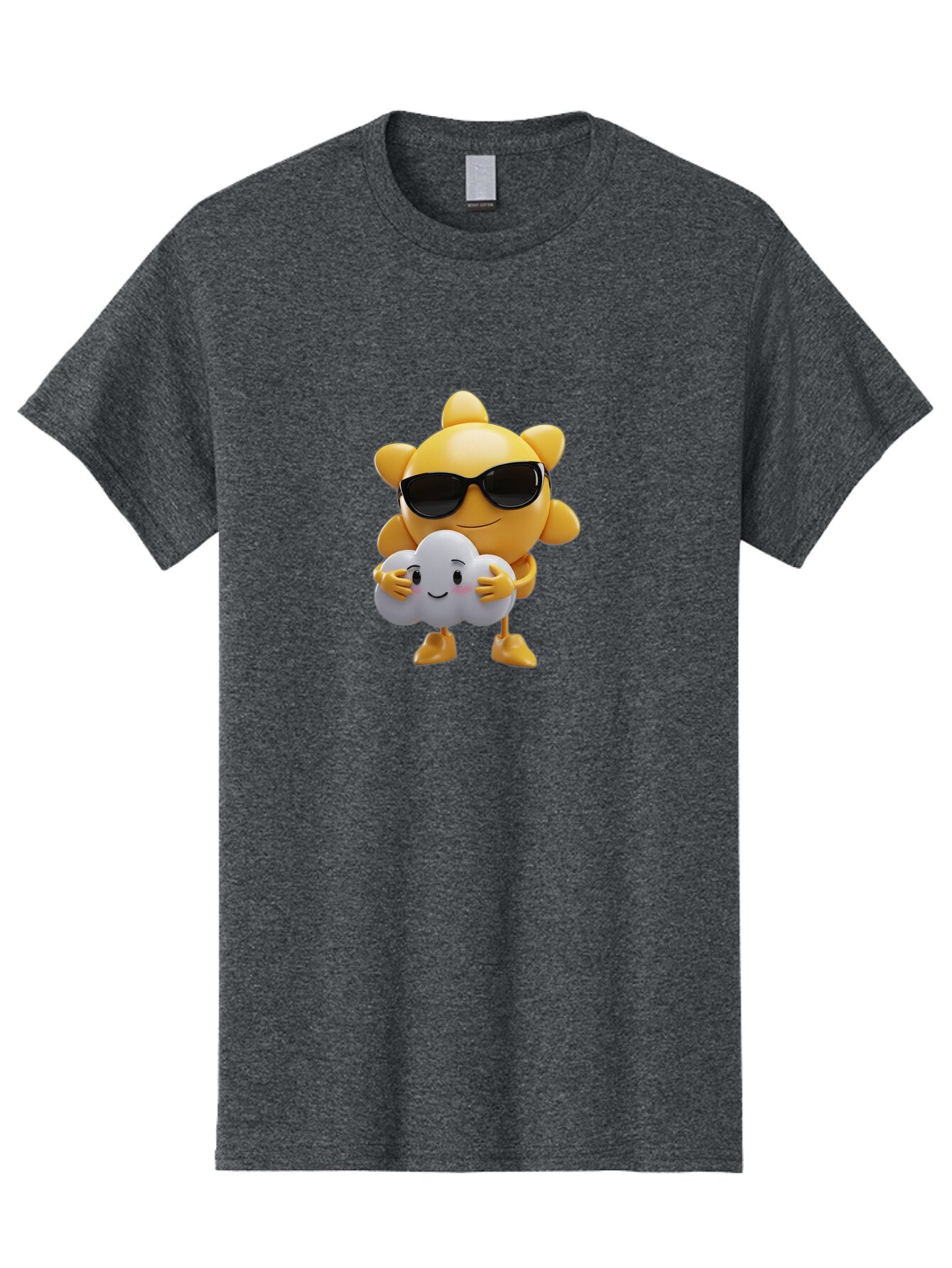 Sun-Wearing-Sunglasses-Hugging-Cloud Men'S Graphic Tee, 100% Cotton, Comfortable Casual Summer Wear, Machine Washable, Vintage Camera, Old Camera, Antique Camera, Black Camera, Classic Photography, Photography Equipment, Nostalgic Device, Ban672 6