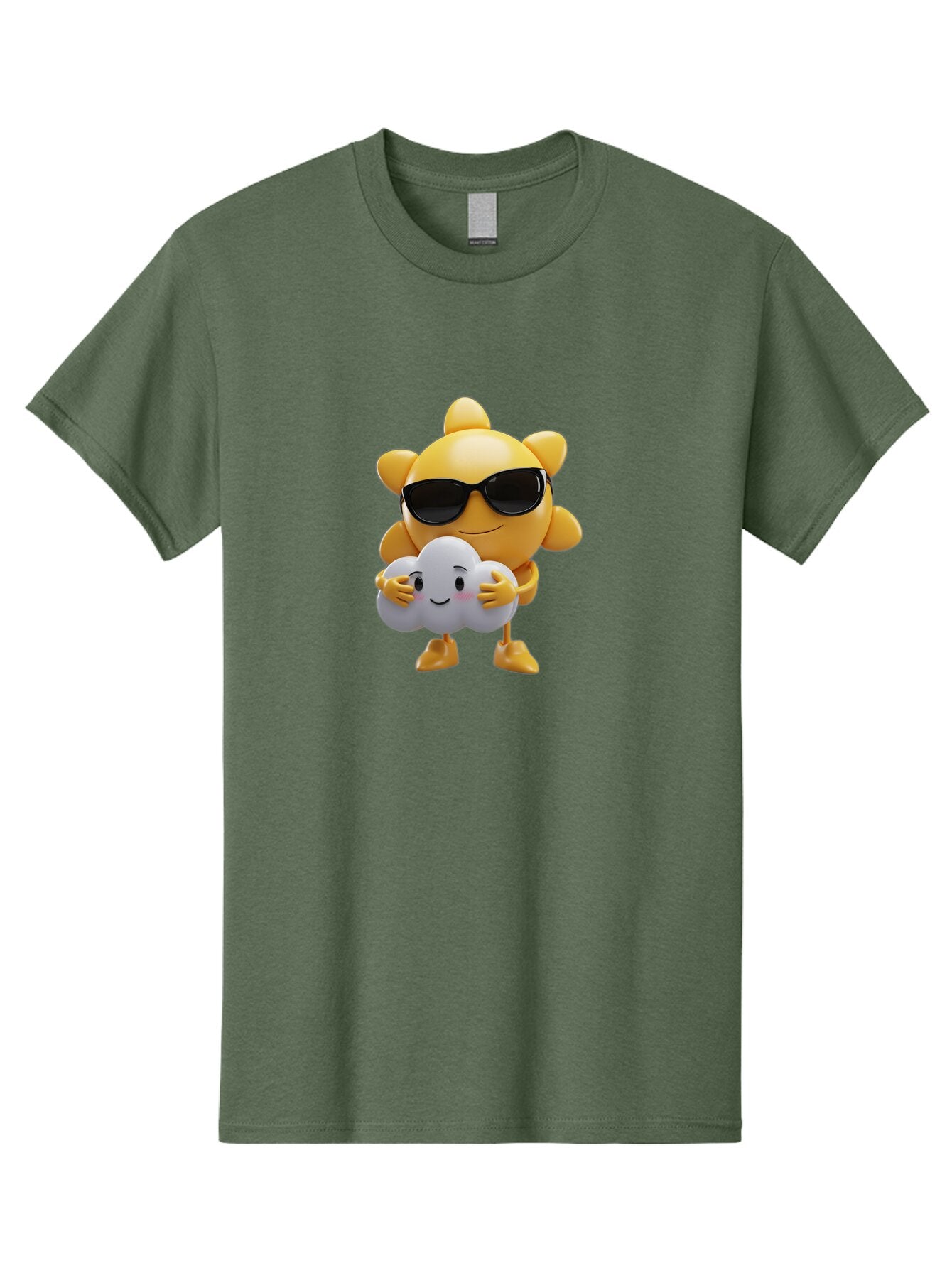 Sun-Wearing-Sunglasses-Hugging-Cloud Men'S Graphic Tee, 100% Cotton, Comfortable Casual Summer Wear, Machine Washable, Vintage Camera, Old Camera, Antique Camera, Black Camera, Classic Photography, Photography Equipment, Nostalgic Device, Ban672 14