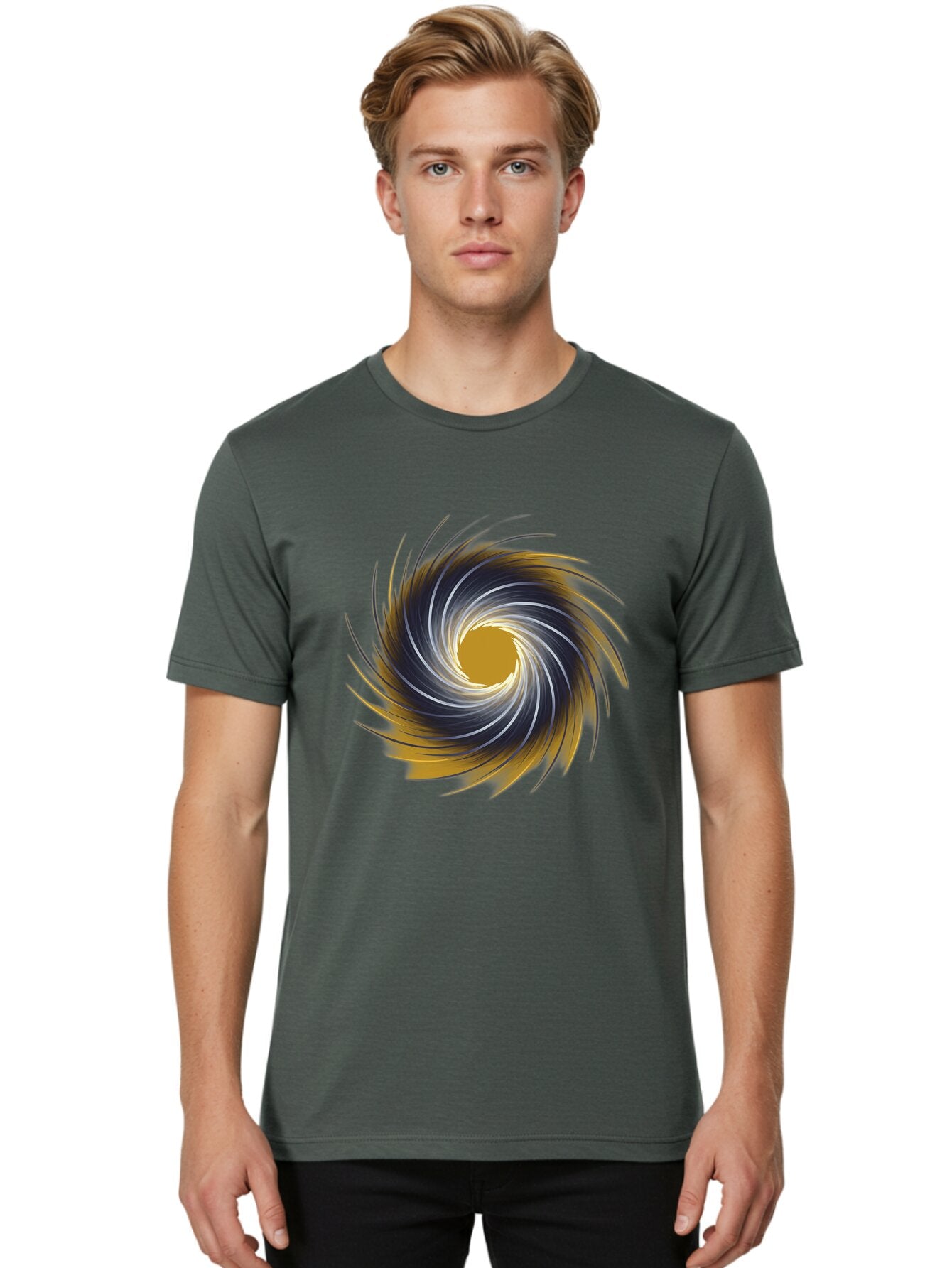 Swirling-Spiral Men'S Graphic Tee, 100% Cotton, Comfortable Casual Summer Wear, Machine Washable, Vintage Camera, Old Camera, Antique Camera, Black Camera, Classic Photography, Photography Equipment, Nostalgic Device, Film Camera, Camera Art Ban682 17