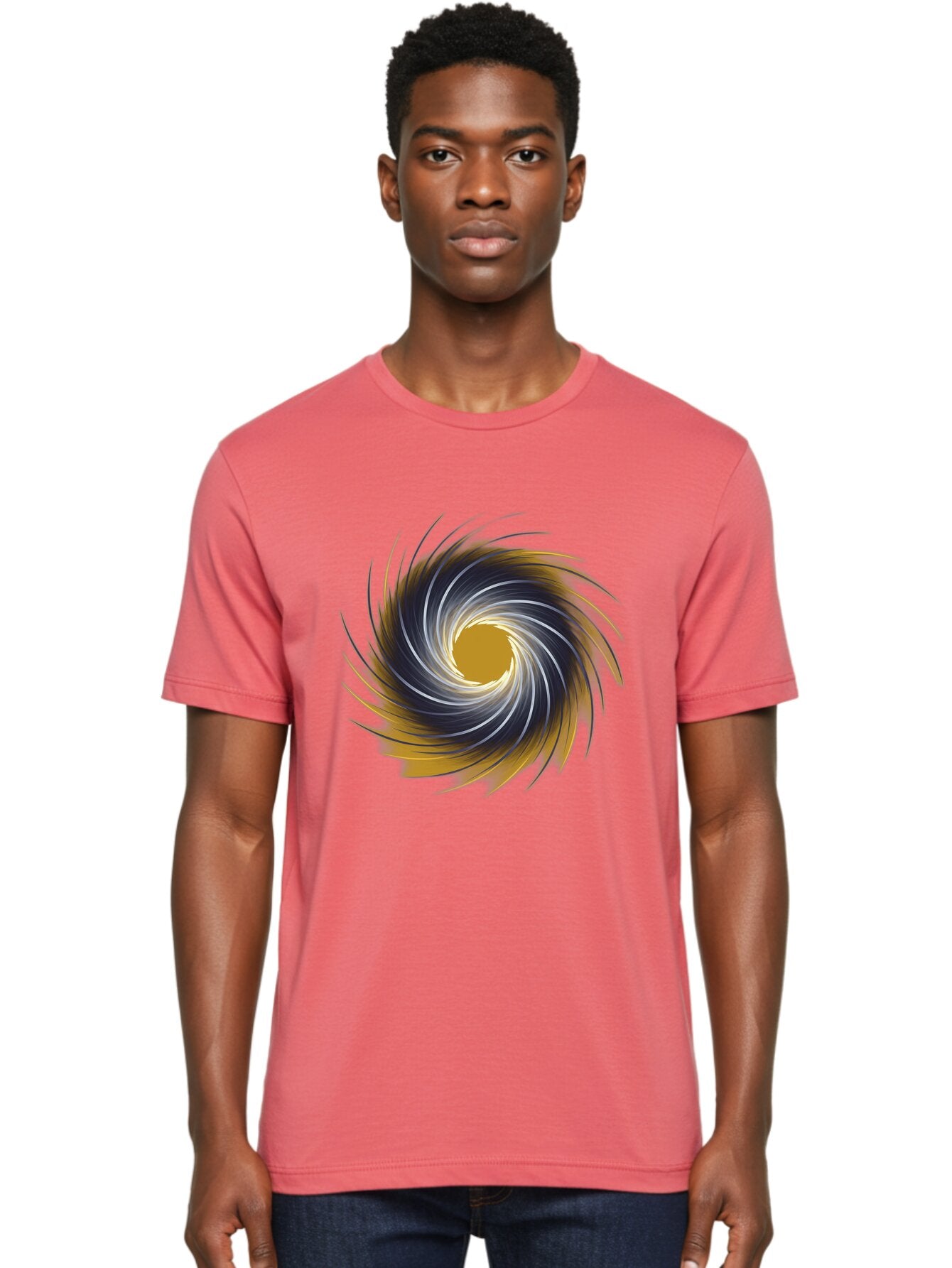 Swirling-Spiral Men'S Graphic Tee, 100% Cotton, Comfortable Casual Summer Wear, Machine Washable, Vintage Camera, Old Camera, Antique Camera, Black Camera, Classic Photography, Photography Equipment, Nostalgic Device, Film Camera, Camera Art Ban682 24
