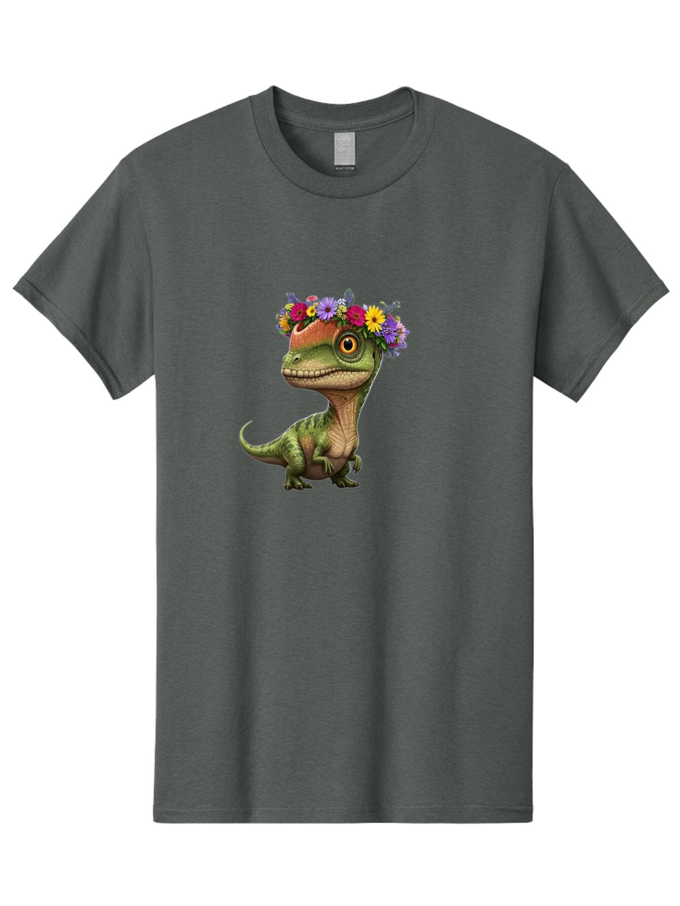 T-Rex-With-Flowers Men'S Graphic Tee, 100% Cotton, Comfortable Casual Summer Wear, Machine Washable, Vintage Camera, Old Camera, Antique Camera, Black Camera, Classic Photography, Photography Equipment, Nostalgic Device, Film Camera, Ban689 15