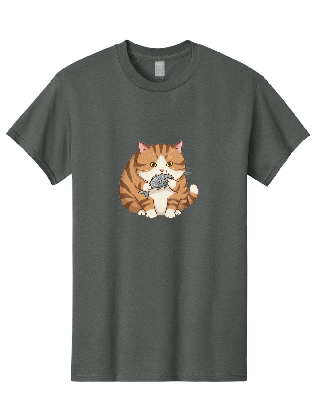 Tabby-Cat-With-Fish Men'S Graphic Tee, 100% Cotton, Comfortable Casual Summer Wear, Machine Washable, Vintage Camera, Old Camera, Antique Camera, Black Camera, Classic Photography, Photography Equipment, Nostalgic Device, Film Camera, Ban690