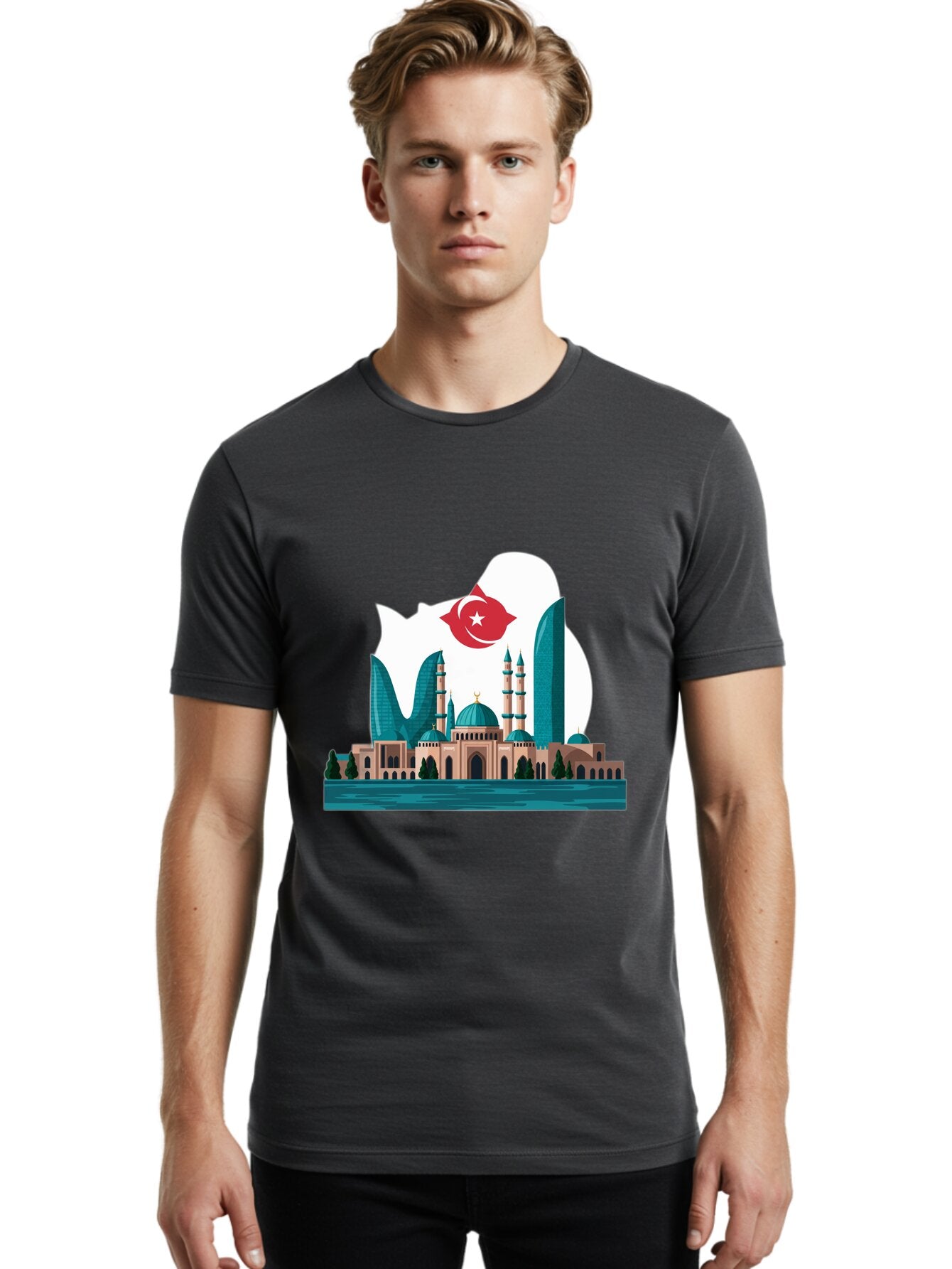 Taksim-Mosque Men'S Graphic Tee, 100% Cotton, Comfortable Casual Summer Wear, Machine Washable, Vintage Camera, Old Camera, Antique Camera, Black Camera, Classic Photography, Photography Equipment, Nostalgic Device, Film Camera, Camera Art Ban694 21