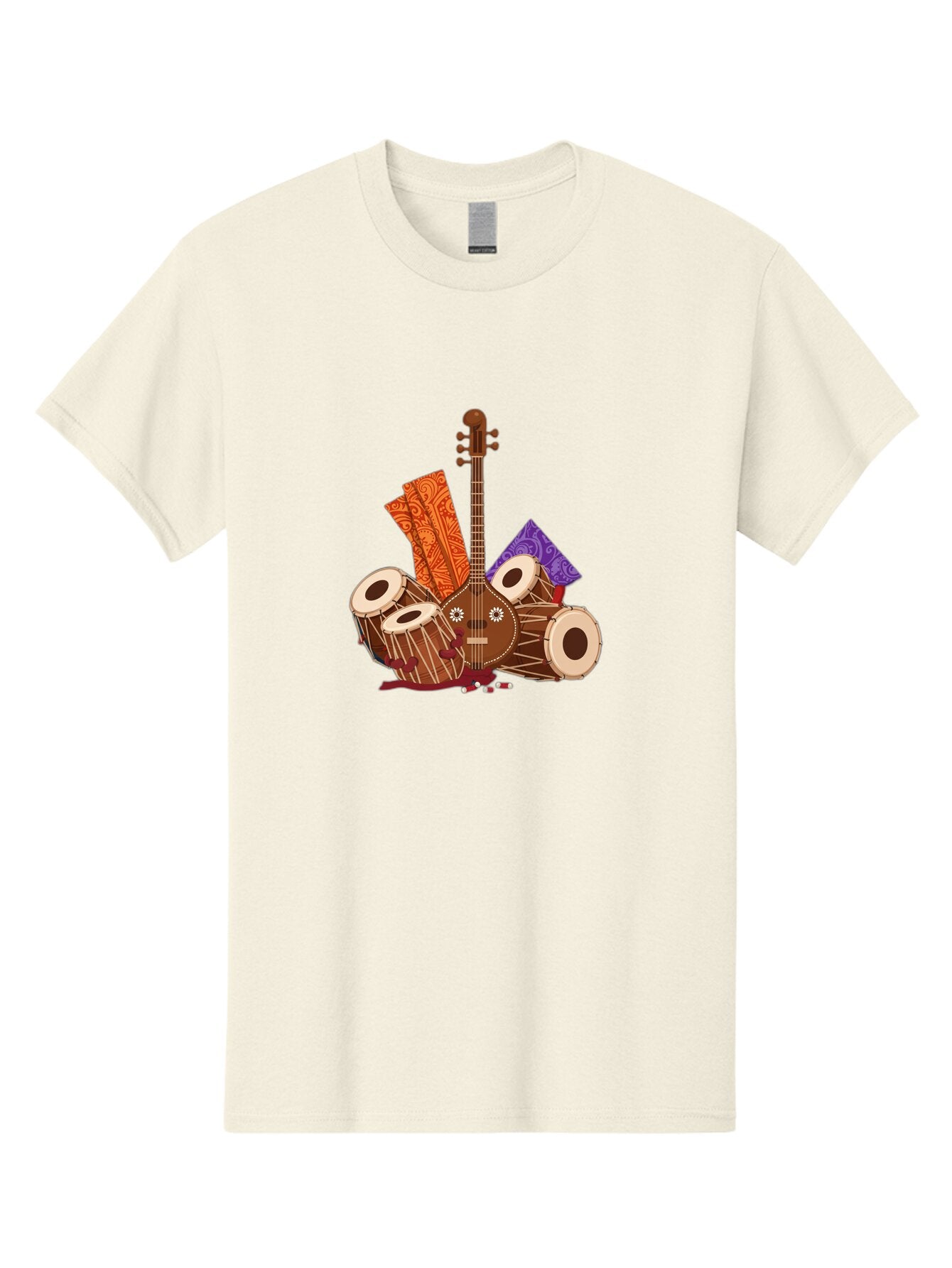 Tanpura-With-Tabla Men'S Graphic Tee, 100% Cotton, Comfortable Casual Summer Wear, Machine Washable, Vintage Camera, Old Camera, Antique Camera, Black Camera, Classic Photography, Photography Equipment, Nostalgic Device, Film Camera, Ban697 12