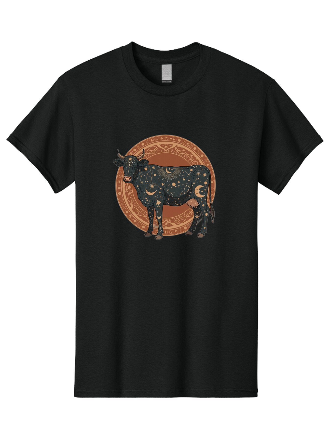 Taurus-Zodiac-Cow Men'S Graphic Tee, 100% Cotton, Comfortable Casual Summer Wear, Machine Washable, Vintage Camera, Old Camera, Antique Camera, Black Camera, Classic Photography, Photography Equipment, Nostalgic Device, Film Camera, Camera Art Ban702 3