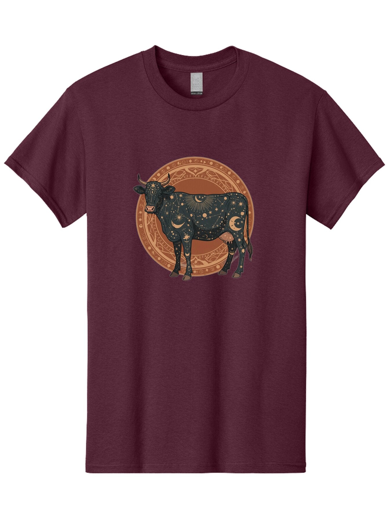 Taurus-Zodiac-Cow Men'S Graphic Tee, 100% Cotton, Comfortable Casual Summer Wear, Machine Washable, Vintage Camera, Old Camera, Antique Camera, Black Camera, Classic Photography, Photography Equipment, Nostalgic Device, Film Camera, Camera Art Ban702