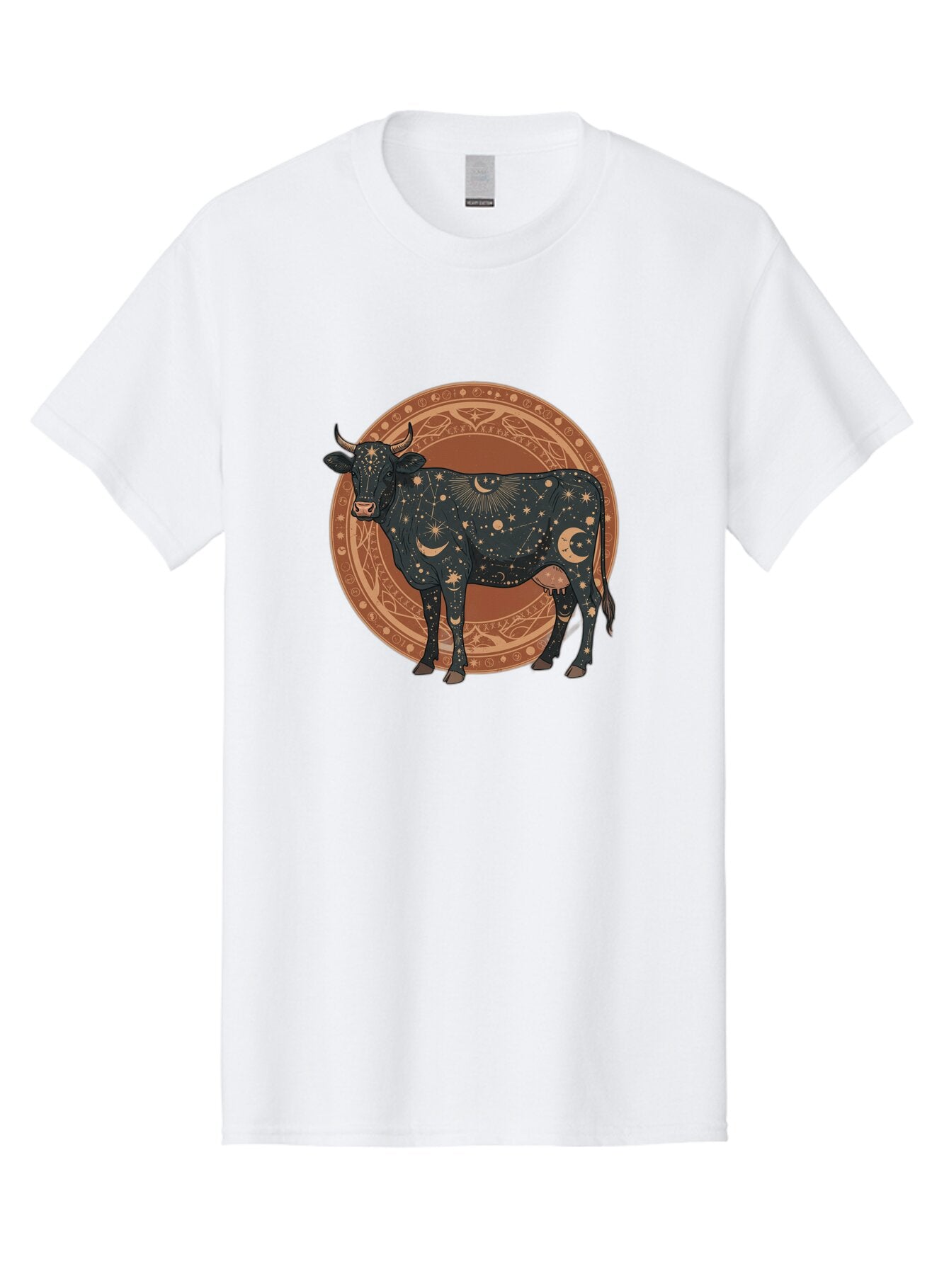 Taurus-Zodiac-Cow Men'S Graphic Tee, 100% Cotton, Comfortable Casual Summer Wear, Machine Washable, Vintage Camera, Old Camera, Antique Camera, Black Camera, Classic Photography, Photography Equipment, Nostalgic Device, Film Camera, Camera Art Ban702 5