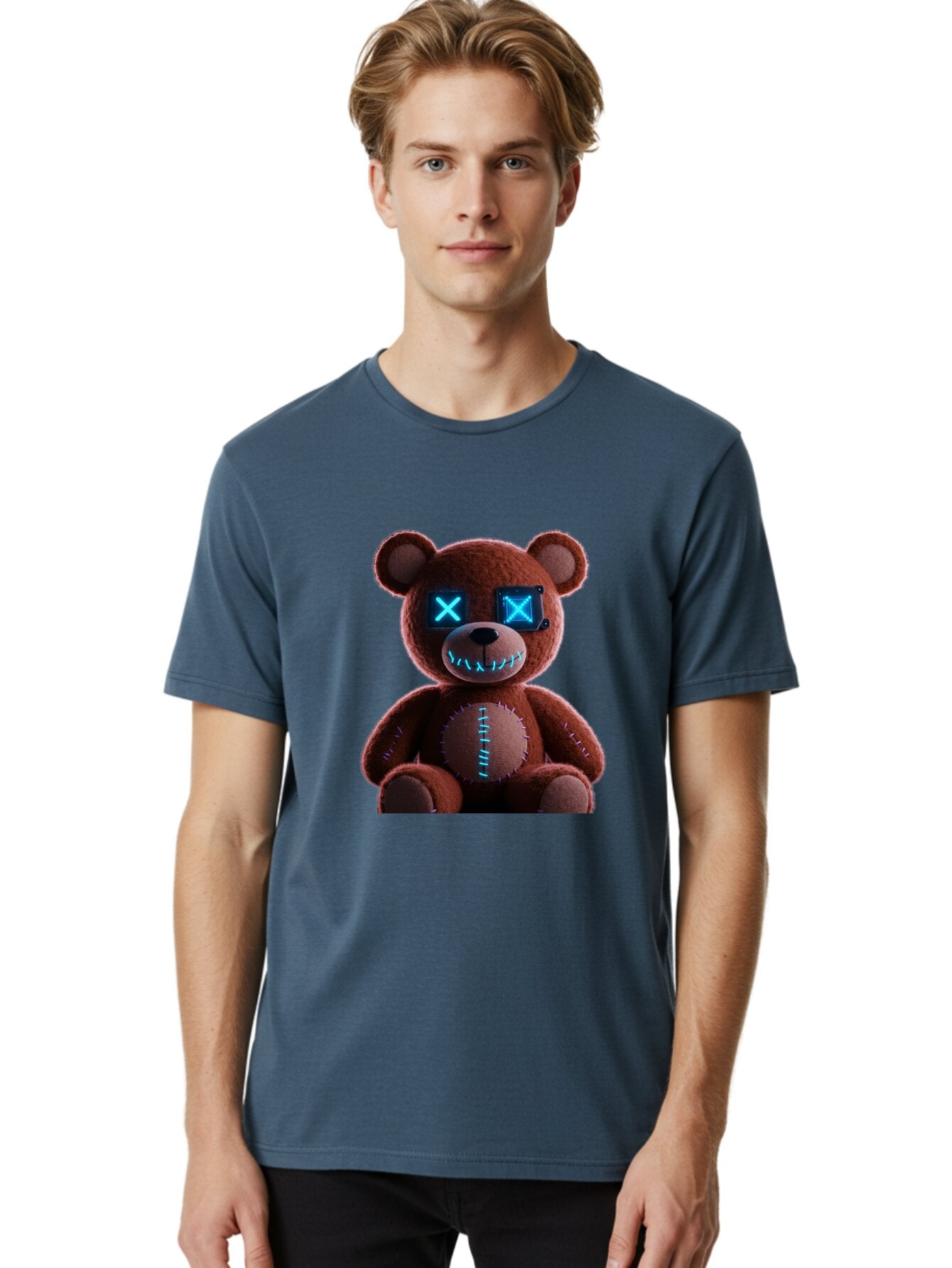 Teddy-1 Men'S Graphic Tee, 100% Cotton, Comfortable Casual Summer Wear, Machine Washable, Vintage Camera, Old Camera, Antique Camera, Black Camera, Classic Photography, Photography Equipment, Nostalgic Device, Film Camera, Camera Art Ban708 19