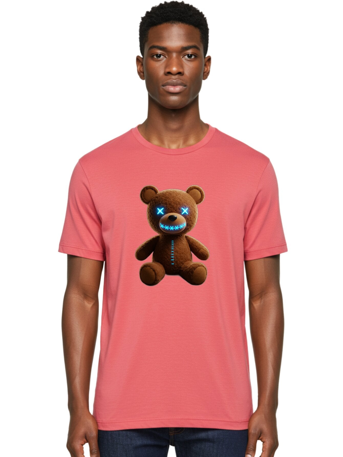 Teddy-Bear-1 Men'S Graphic Tee, 100% Cotton, Comfortable Casual Summer Wear, Machine Washable, Vintage Camera, Old Camera, Antique Camera, Black Camera, Classic Photography, Photography Equipment, Nostalgic Device, Film Camera, Camera Art Ban711 19