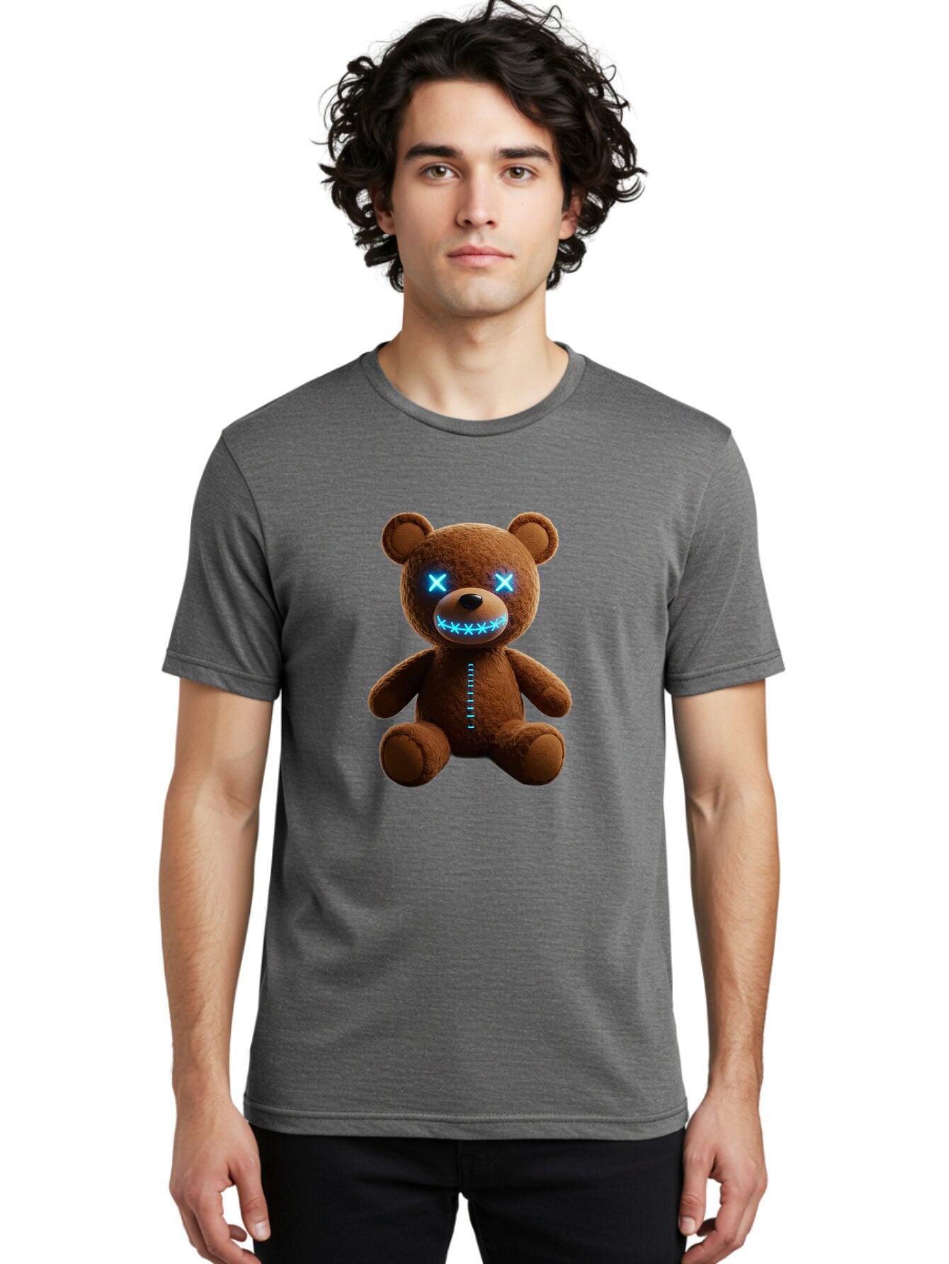 Teddy-Bear-1 Men'S Graphic Tee, 100% Cotton, Comfortable Casual Summer Wear, Machine Washable, Vintage Camera, Old Camera, Antique Camera, Black Camera, Classic Photography, Photography Equipment, Nostalgic Device, Film Camera, Camera Art Ban711 20