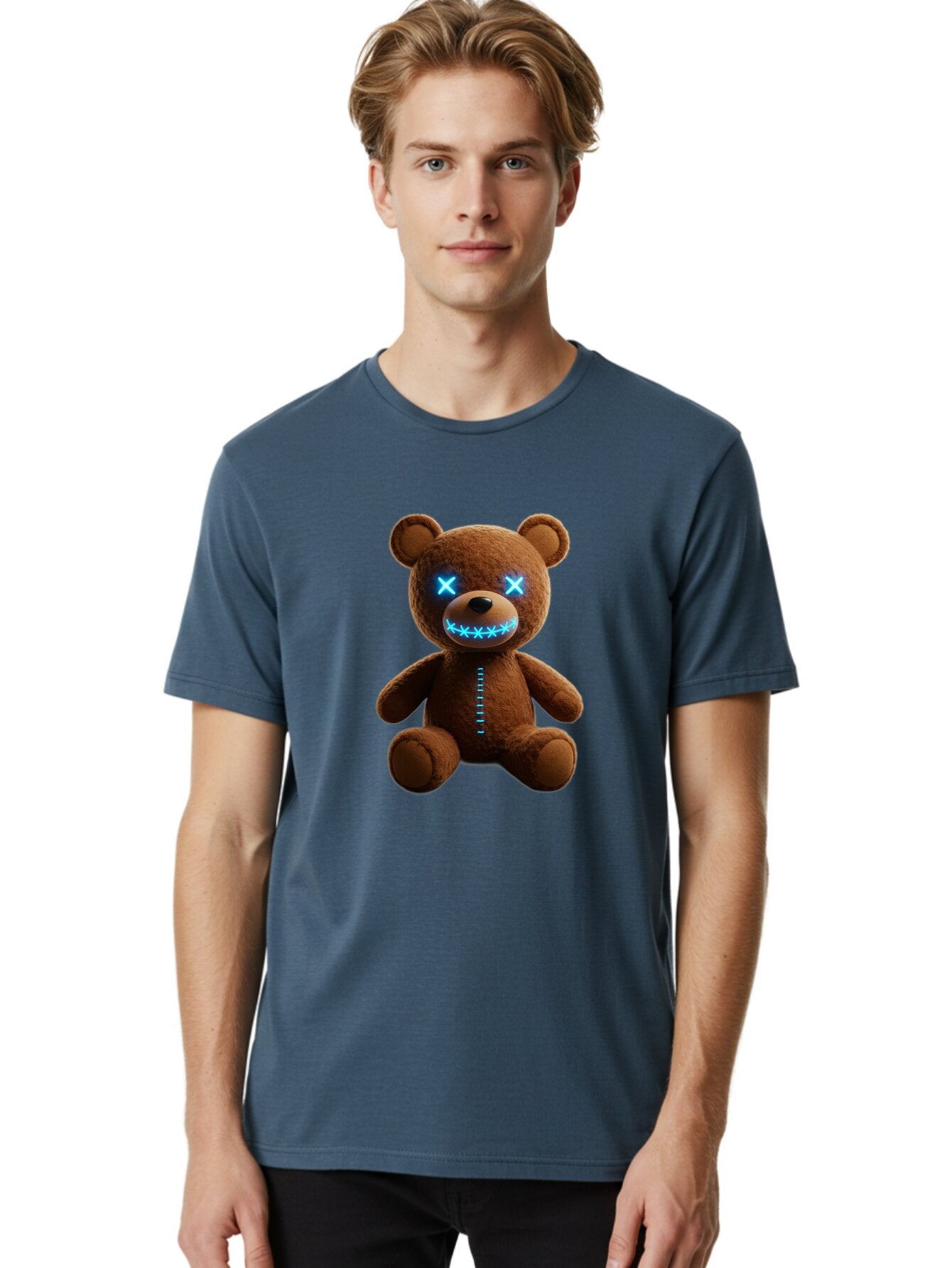 Teddy-Bear-1 Men'S Graphic Tee, 100% Cotton, Comfortable Casual Summer Wear, Machine Washable, Vintage Camera, Old Camera, Antique Camera, Black Camera, Classic Photography, Photography Equipment, Nostalgic Device, Film Camera, Camera Art Ban711 25