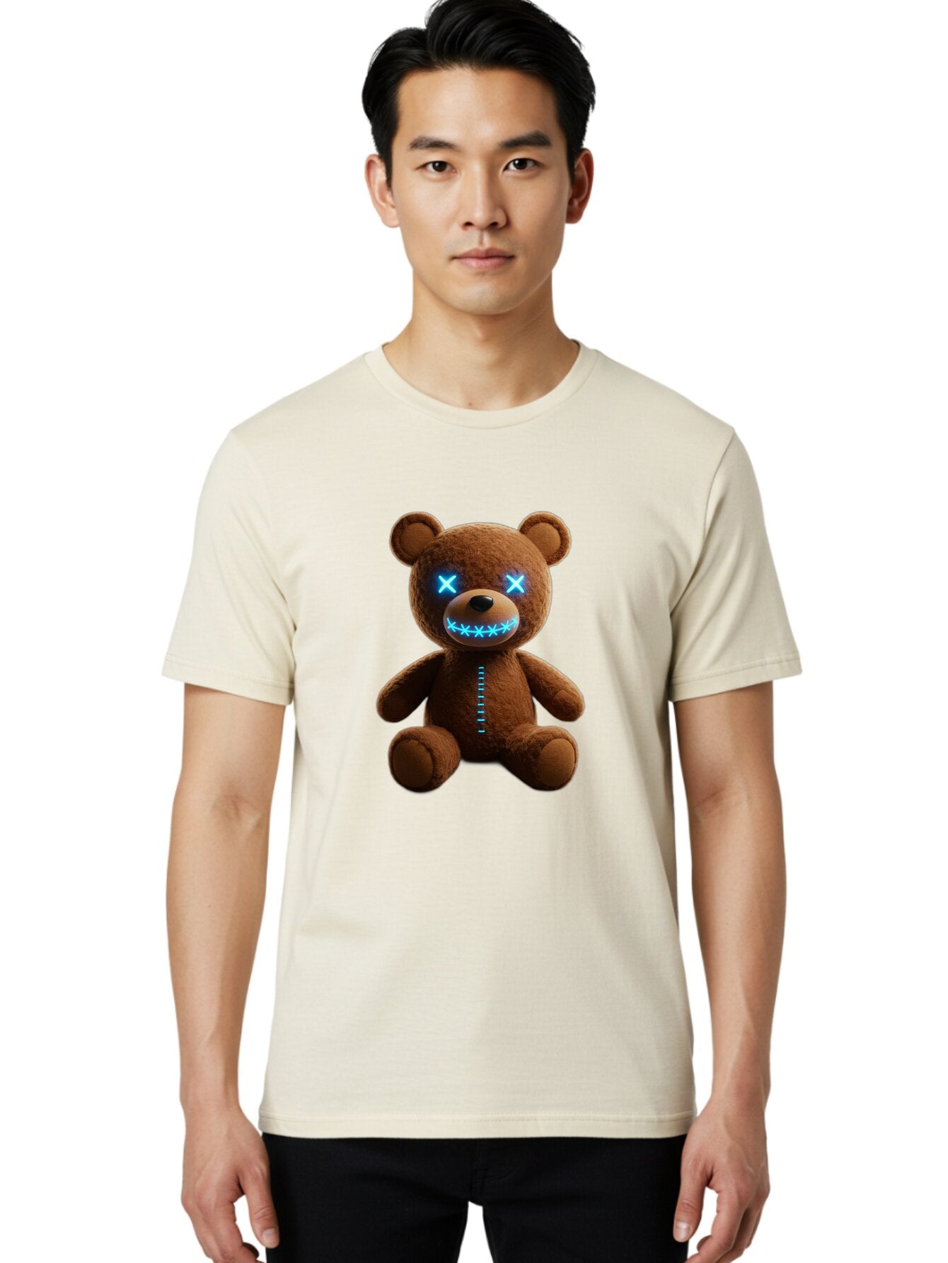 Teddy-Bear-1 Men'S Graphic Tee, 100% Cotton, Comfortable Casual Summer Wear, Machine Washable, Vintage Camera, Old Camera, Antique Camera, Black Camera, Classic Photography, Photography Equipment, Nostalgic Device, Film Camera, Camera Art Ban711 30