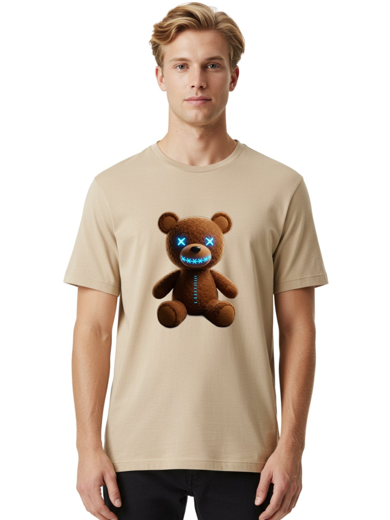 Teddy-Bear-1 Men'S Graphic Tee, 100% Cotton, Comfortable Casual Summer Wear, Machine Washable, Vintage Camera, Old Camera, Antique Camera, Black Camera, Classic Photography, Photography Equipment, Nostalgic Device, Film Camera, Camera Art Ban711 16