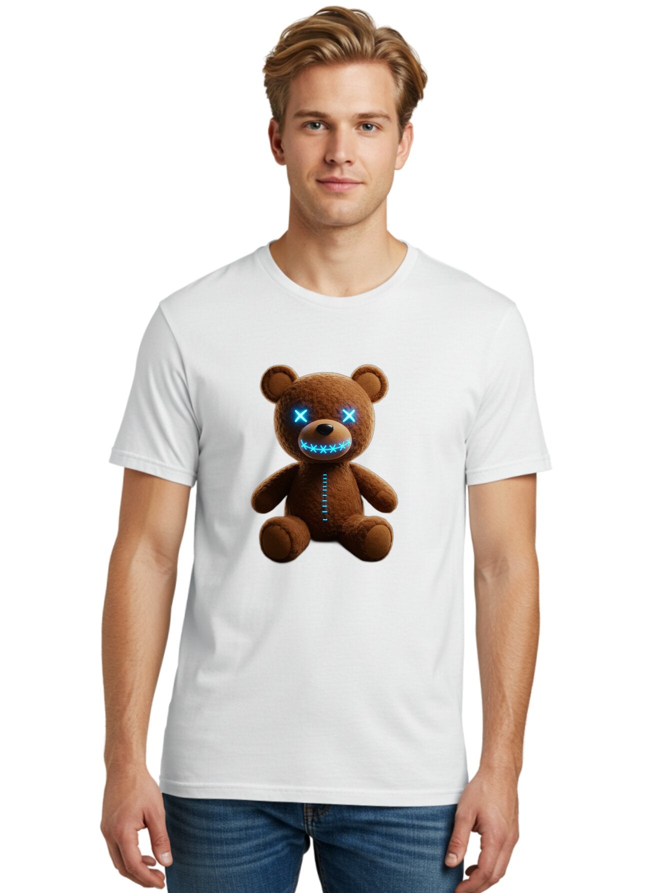 Teddy-Bear-1 Men'S Graphic Tee, 100% Cotton, Comfortable Casual Summer Wear, Machine Washable, Vintage Camera, Old Camera, Antique Camera, Black Camera, Classic Photography, Photography Equipment, Nostalgic Device, Film Camera, Camera Art Ban711 22