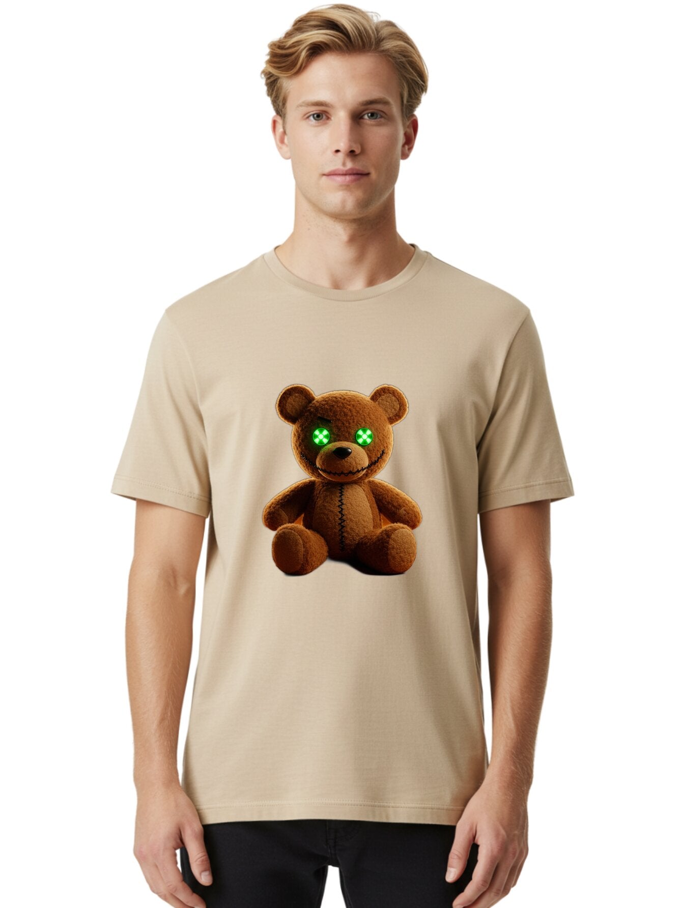 Teddy-Bear-2 Men'S Graphic Tee, 100% Cotton, Comfortable Casual Summer Wear, Machine Washable, Vintage Camera, Old Camera, Antique Camera, Black Camera, Classic Photography, Photography Equipment, Nostalgic Device, Film Camera, Camera Art Ban712 21
