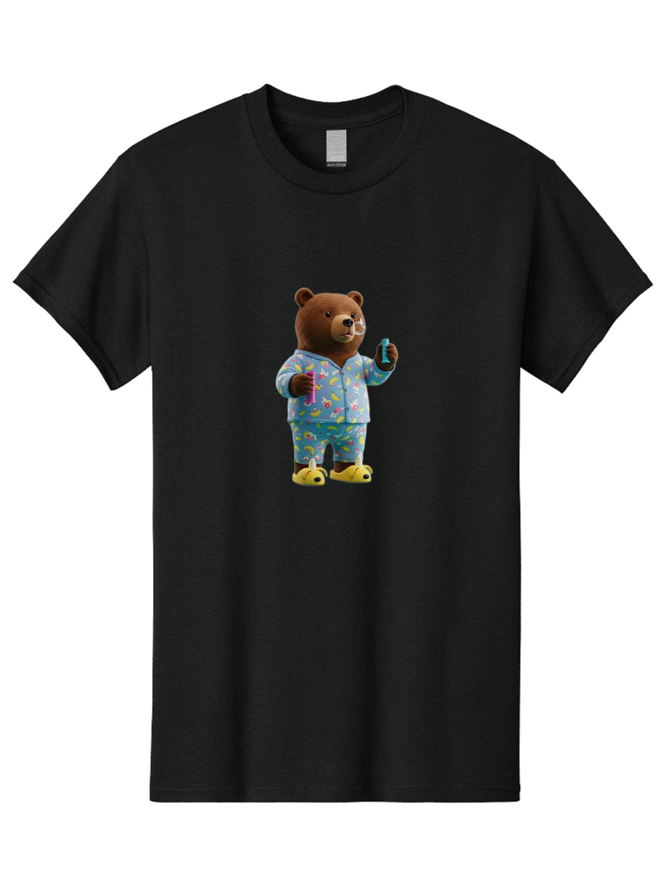 Teddy-Bear-In-Pajamas-1 Men'S Graphic Tee, 100% Cotton, Comfortable Casual Summer Wear, Machine Washable, Vintage Camera, Old Camera, Antique Camera, Black Camera, Classic Photography, Photography Equipment, Nostalgic Device, Film Camera, Ban713 3