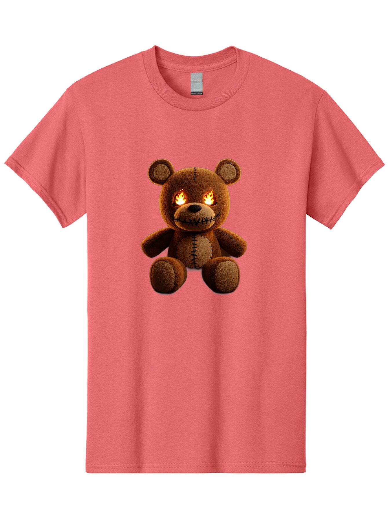 Teddy-Bear-With-Flames-Eyes Men'S Graphic Tee, 100% Cotton, Comfortable Casual Summer Wear, Machine Washable, Vintage Camera, Old Camera, Antique Camera, Black Camera, Classic Photography, Photography Equipment, Nostalgic Device, Film Camera, Ban717 8