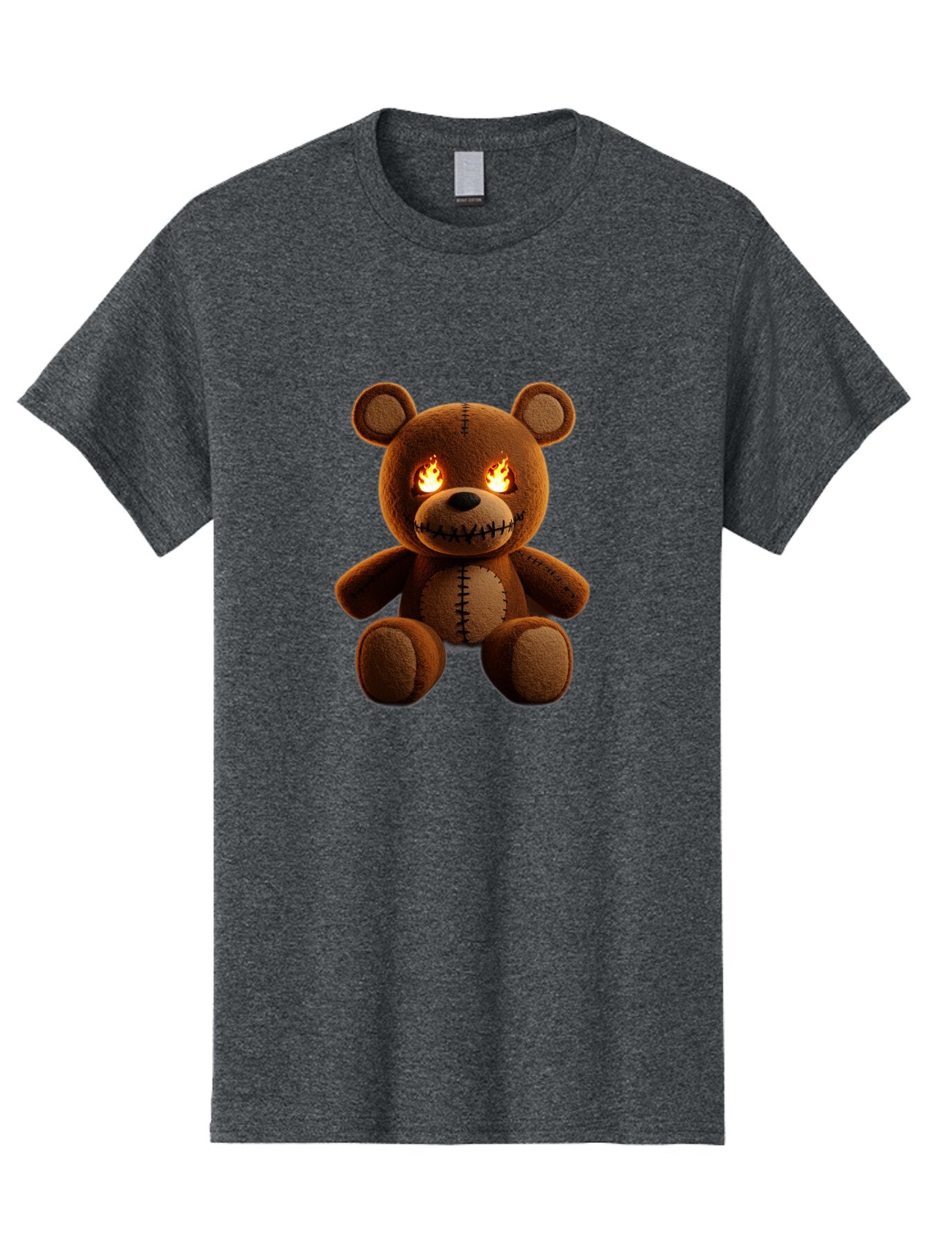 Teddy-Bear-With-Flames-Eyes Men'S Graphic Tee, 100% Cotton, Comfortable Casual Summer Wear, Machine Washable, Vintage Camera, Old Camera, Antique Camera, Black Camera, Classic Photography, Photography Equipment, Nostalgic Device, Film Camera, Ban717 10
