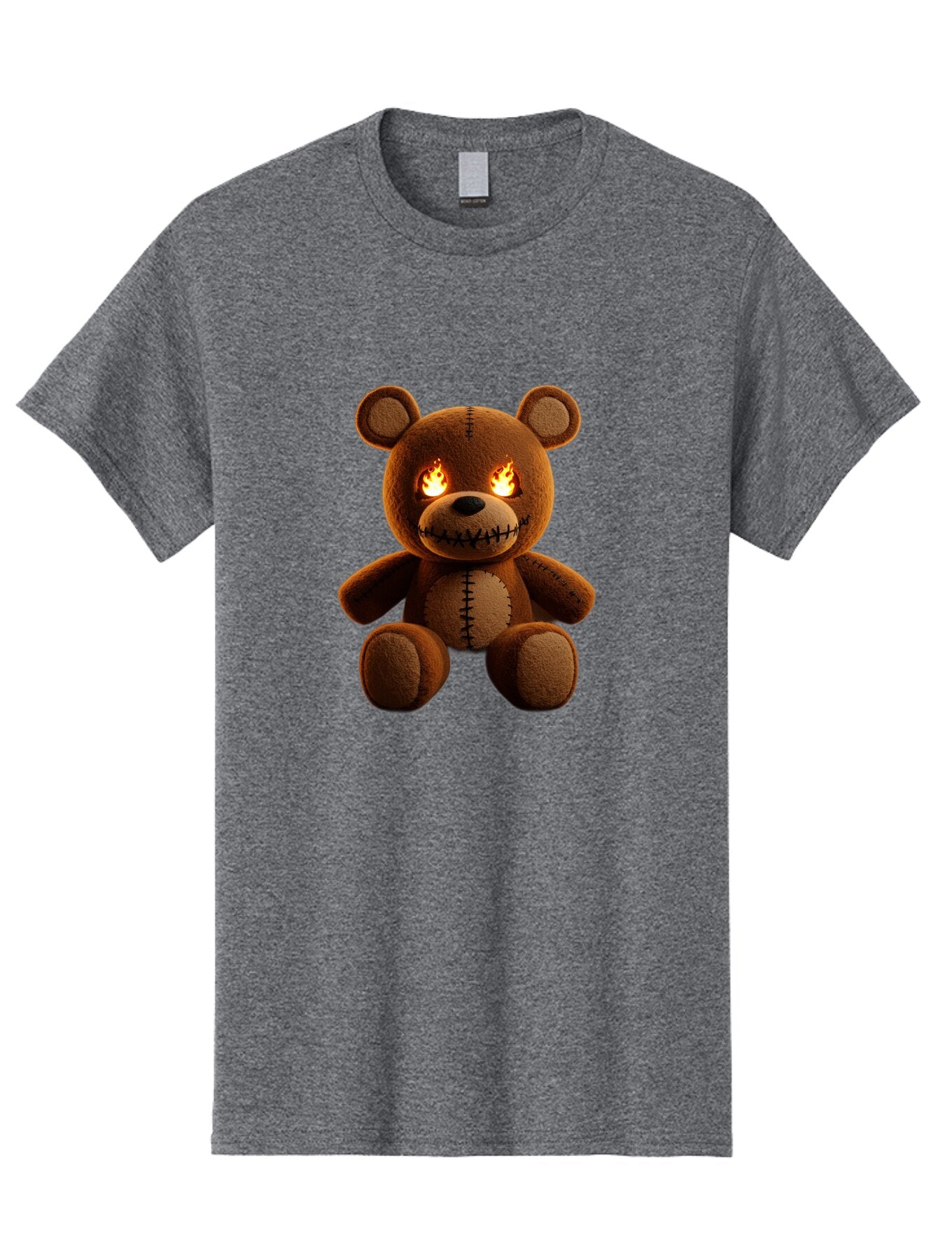 Teddy-Bear-With-Flames-Eyes Men'S Graphic Tee, 100% Cotton, Comfortable Casual Summer Wear, Machine Washable, Vintage Camera, Old Camera, Antique Camera, Black Camera, Classic Photography, Photography Equipment, Nostalgic Device, Film Camera, Ban717 12