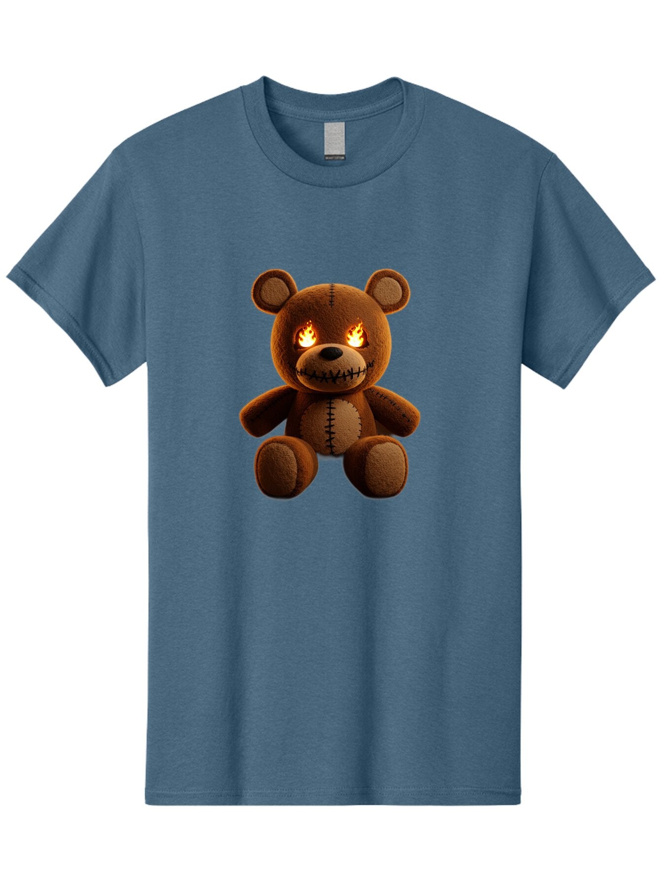 Teddy-Bear-With-Flames-Eyes Men'S Graphic Tee, 100% Cotton, Comfortable Casual Summer Wear, Machine Washable, Vintage Camera, Old Camera, Antique Camera, Black Camera, Classic Photography, Photography Equipment, Nostalgic Device, Film Camera, Ban717 13