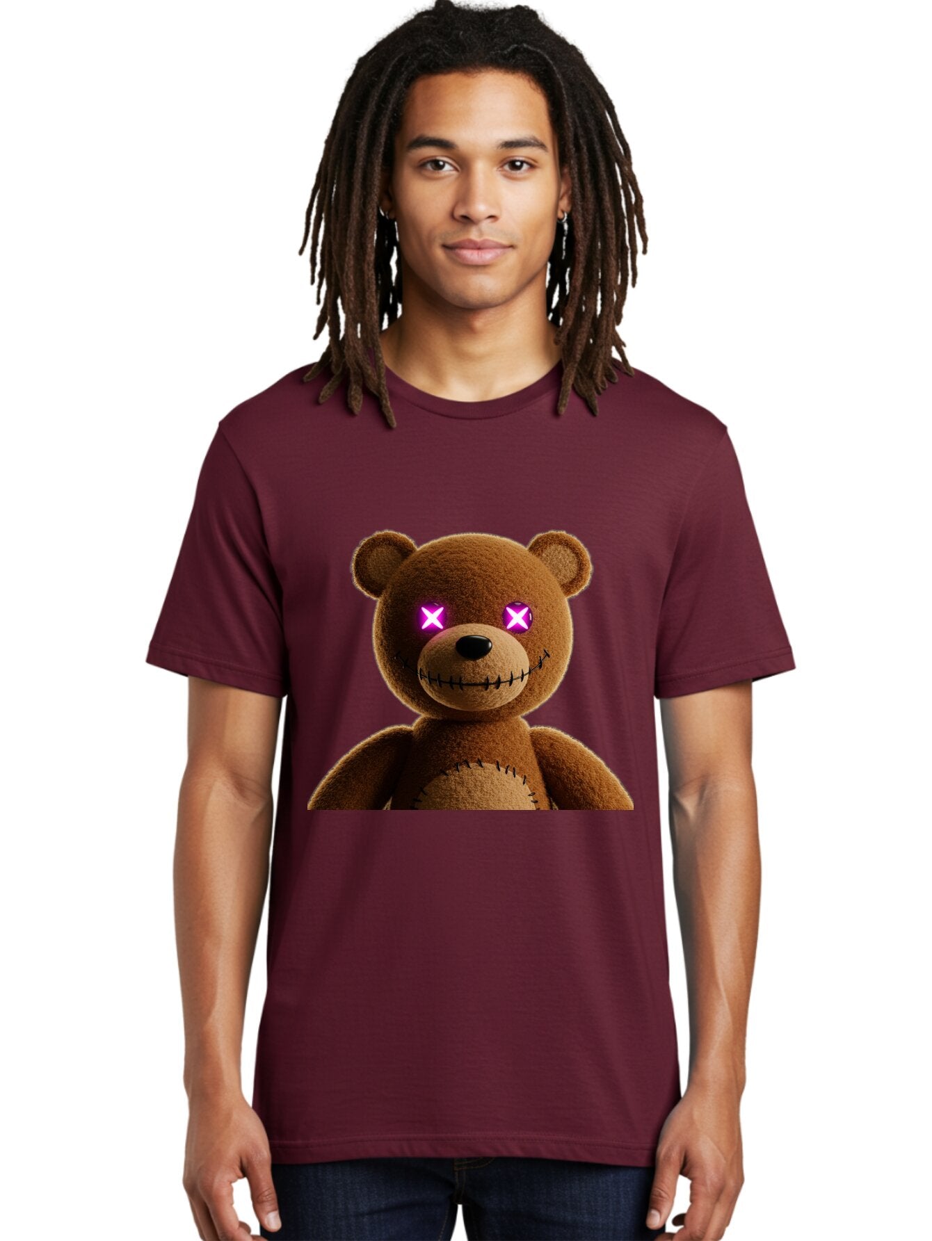 Teddy-Bear-With-Glowing-Eyes Men'S Graphic Tee, 100% Cotton, Comfortable Casual Summer Wear, Machine Washable, Vintage Camera, Old Camera, Antique Camera, Black Camera, Classic Photography, Photography Equipment, Nostalgic Device, Film Camera, Ban718 28