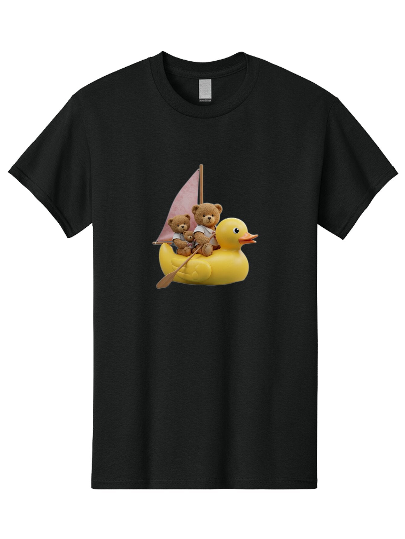 Teddy-Bears-Sailing-On-Duck Men'S Graphic Tee, 100% Cotton, Comfortable Casual Summer Wear, Machine Washable, Vintage Camera, Old Camera, Antique Camera, Black Camera, Classic Photography, Photography Equipment, Nostalgic Device, Film Camera, Ban720 15