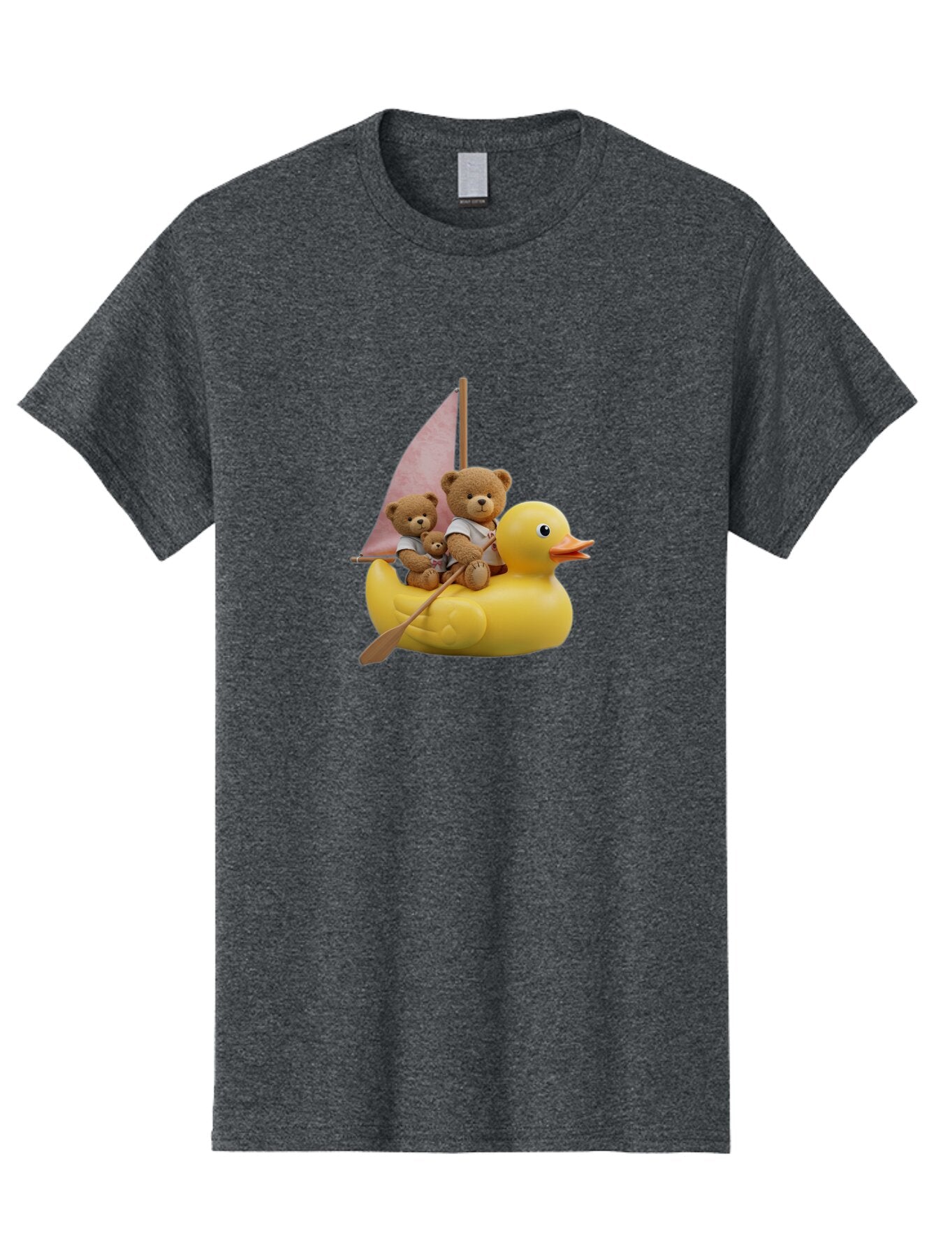 Teddy-Bears-Sailing-On-Duck Men'S Graphic Tee, 100% Cotton, Comfortable Casual Summer Wear, Machine Washable, Vintage Camera, Old Camera, Antique Camera, Black Camera, Classic Photography, Photography Equipment, Nostalgic Device, Film Camera, Ban720 4