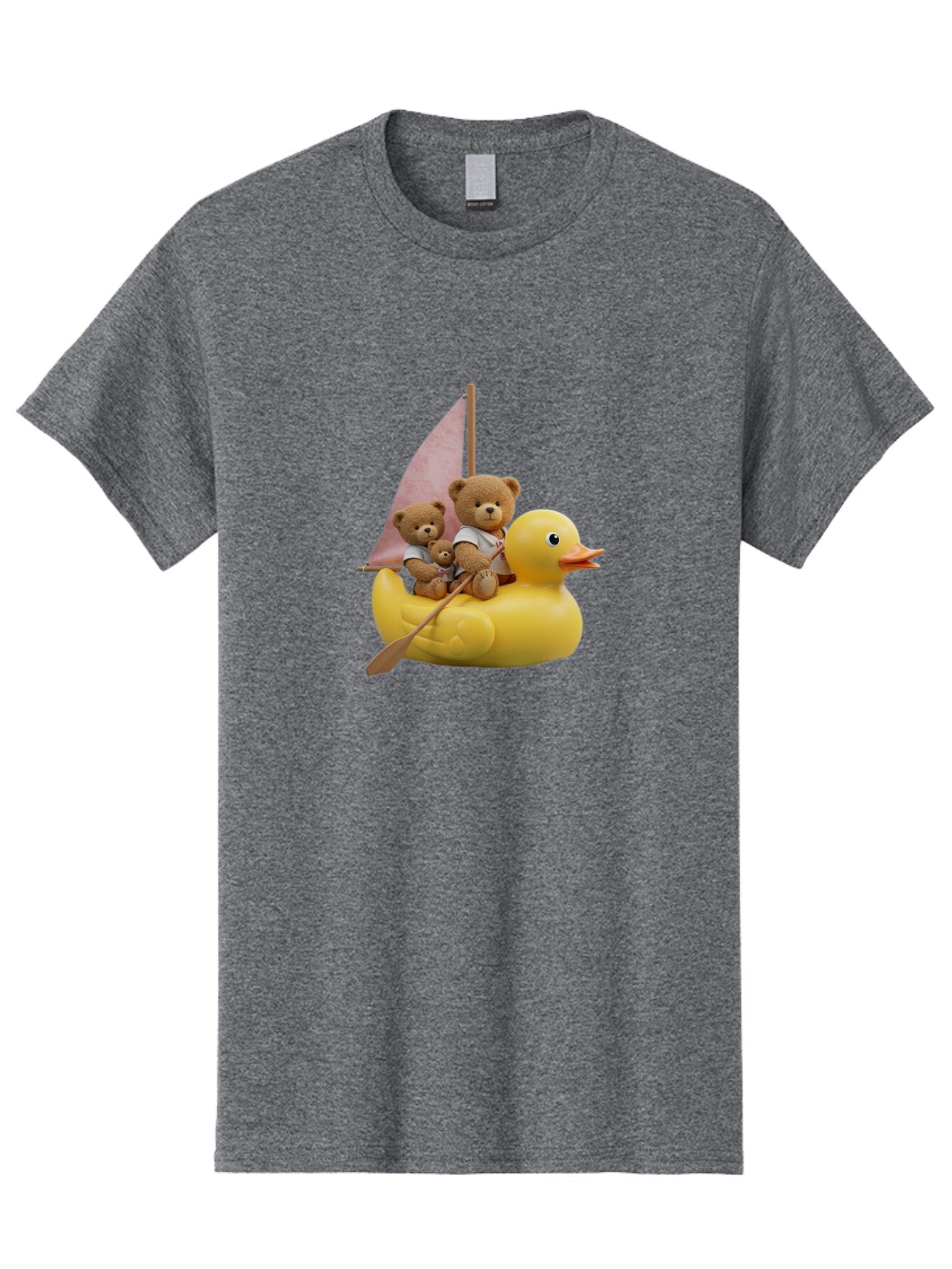 Teddy-Bears-Sailing-On-Duck Men'S Graphic Tee, 100% Cotton, Comfortable Casual Summer Wear, Machine Washable, Vintage Camera, Old Camera, Antique Camera, Black Camera, Classic Photography, Photography Equipment, Nostalgic Device, Film Camera, Ban720 8