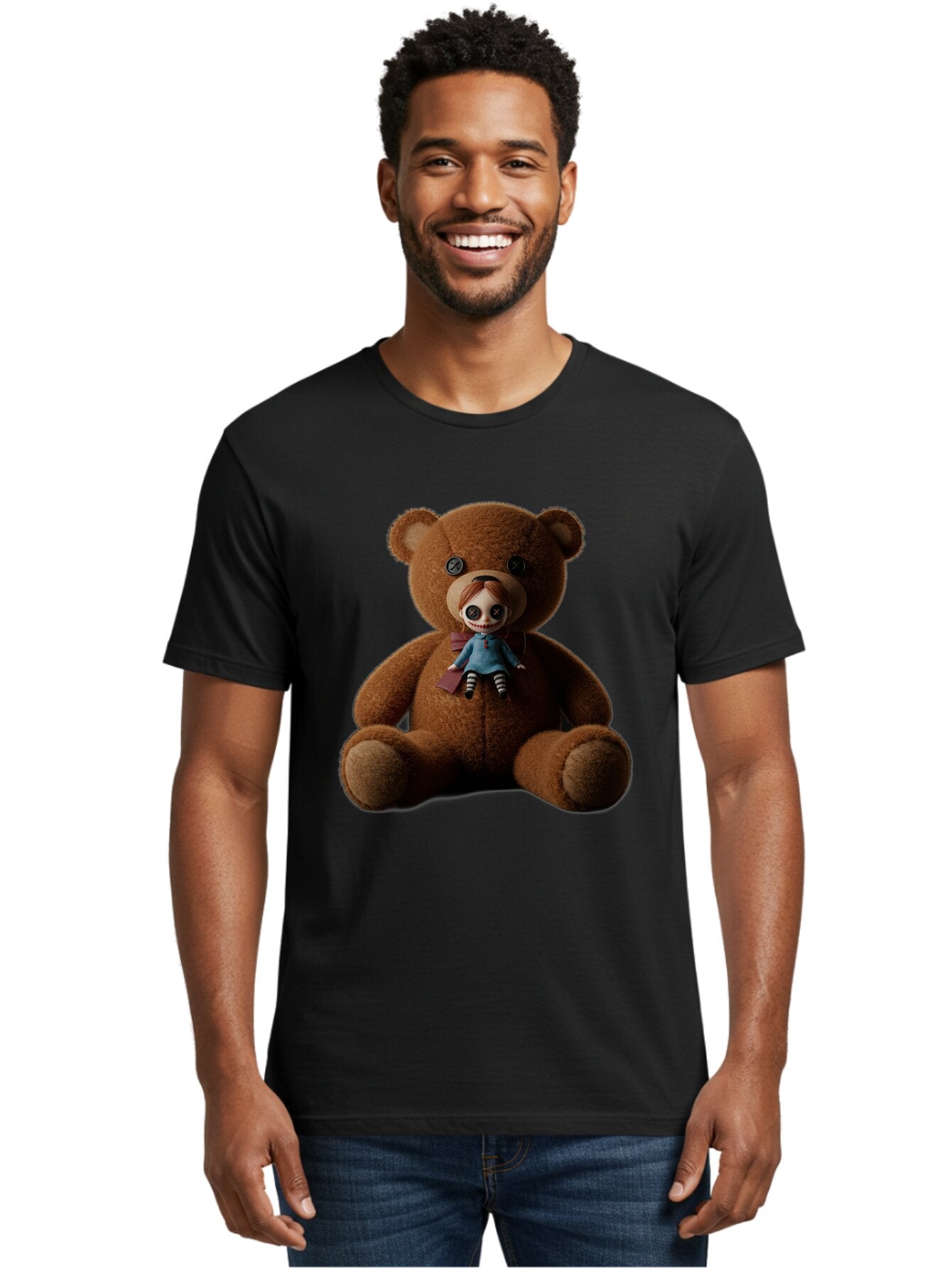 Teddy-Head-Annabelle Men'S Graphic Tee, 100% Cotton, Comfortable Casual Summer Wear, Machine Washable, Vintage Camera, Old Camera, Antique Camera, Black Camera, Classic Photography, Photography Equipment, Nostalgic Device, Film Camera, Ban723 20