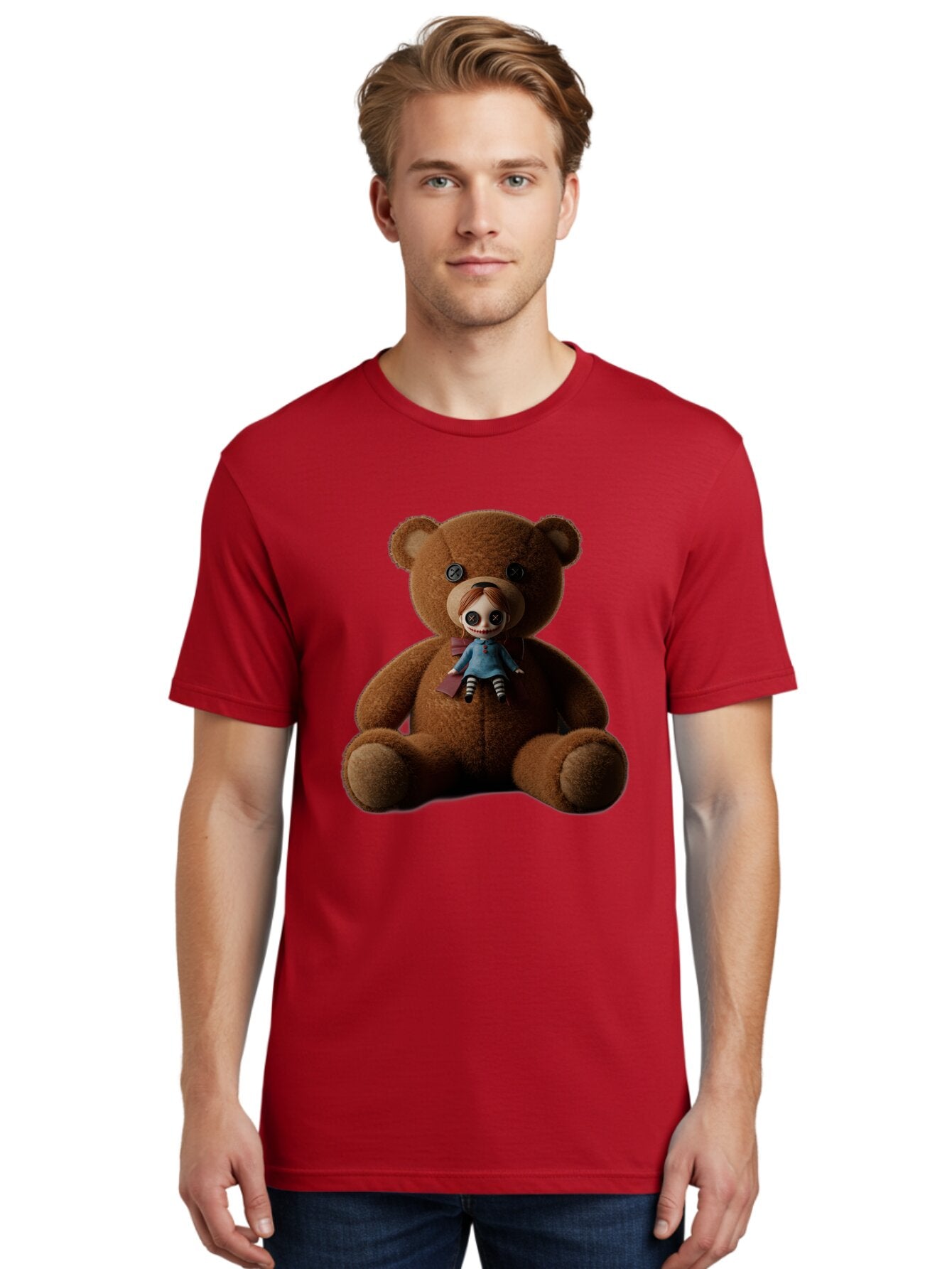 Teddy-Head-Annabelle Men'S Graphic Tee, 100% Cotton, Comfortable Casual Summer Wear, Machine Washable, Vintage Camera, Old Camera, Antique Camera, Black Camera, Classic Photography, Photography Equipment, Nostalgic Device, Film Camera, Ban723 30