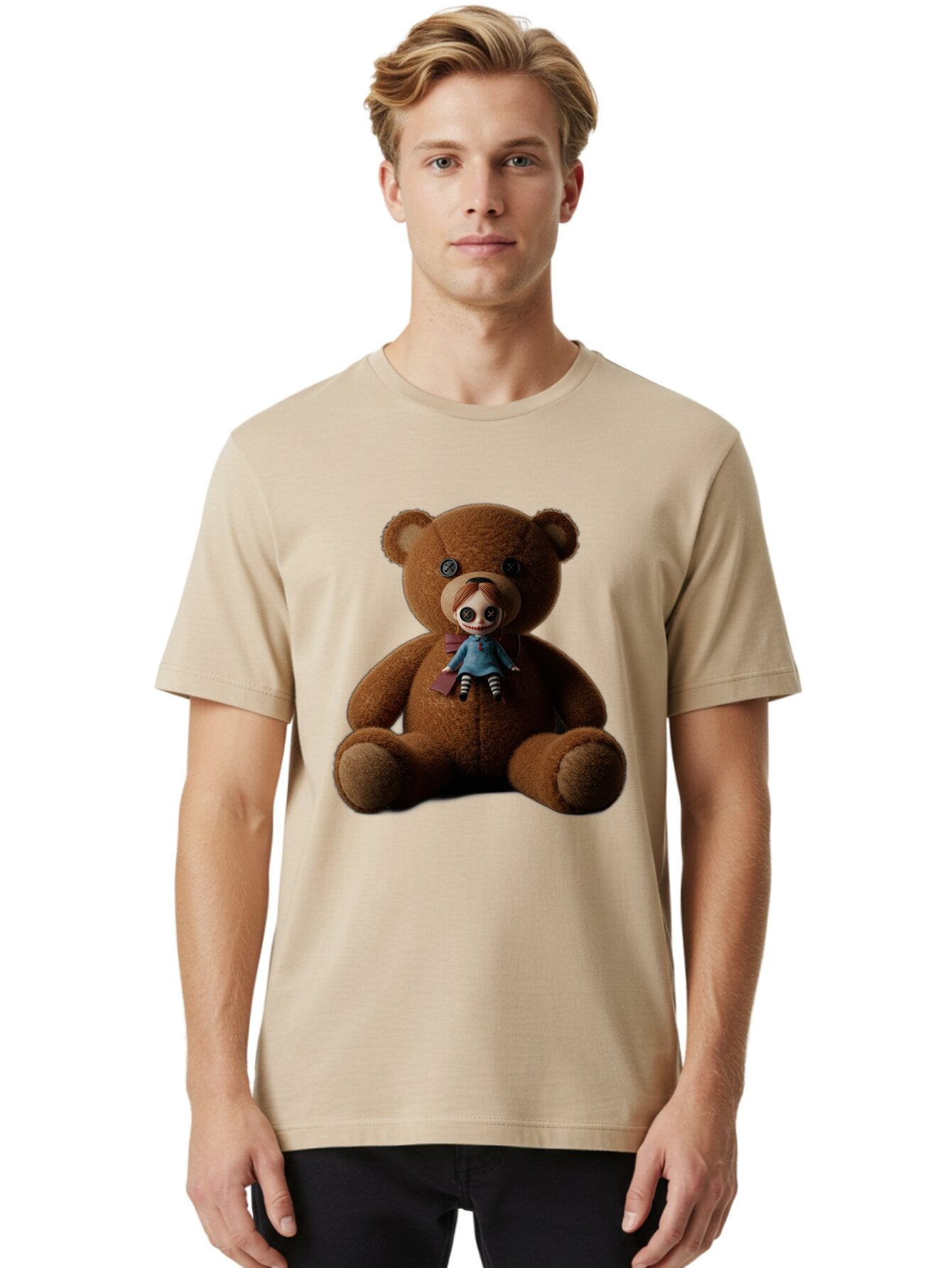 Teddy-Head-Annabelle Men'S Graphic Tee, 100% Cotton, Comfortable Casual Summer Wear, Machine Washable, Vintage Camera, Old Camera, Antique Camera, Black Camera, Classic Photography, Photography Equipment, Nostalgic Device, Film Camera, Ban723 25