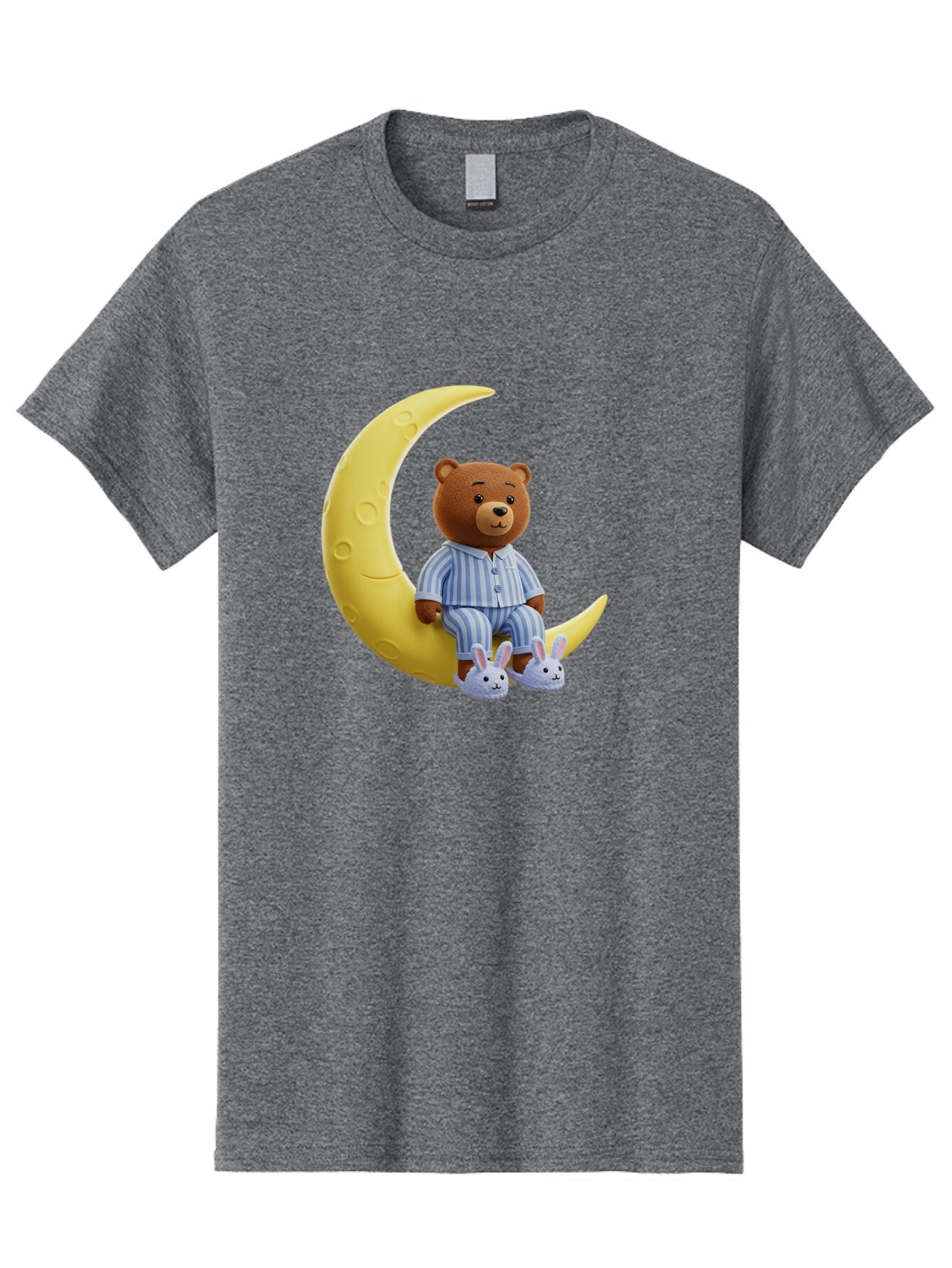 Teddy-On-Crescent-Moon Men'S Graphic Tee, 100% Cotton, Comfortable Casual Summer Wear, Machine Washable, Vintage Camera, Old Camera, Antique Camera, Black Camera, Classic Photography, Photography Equipment, Nostalgic Device, Film Camera, Ban729 10