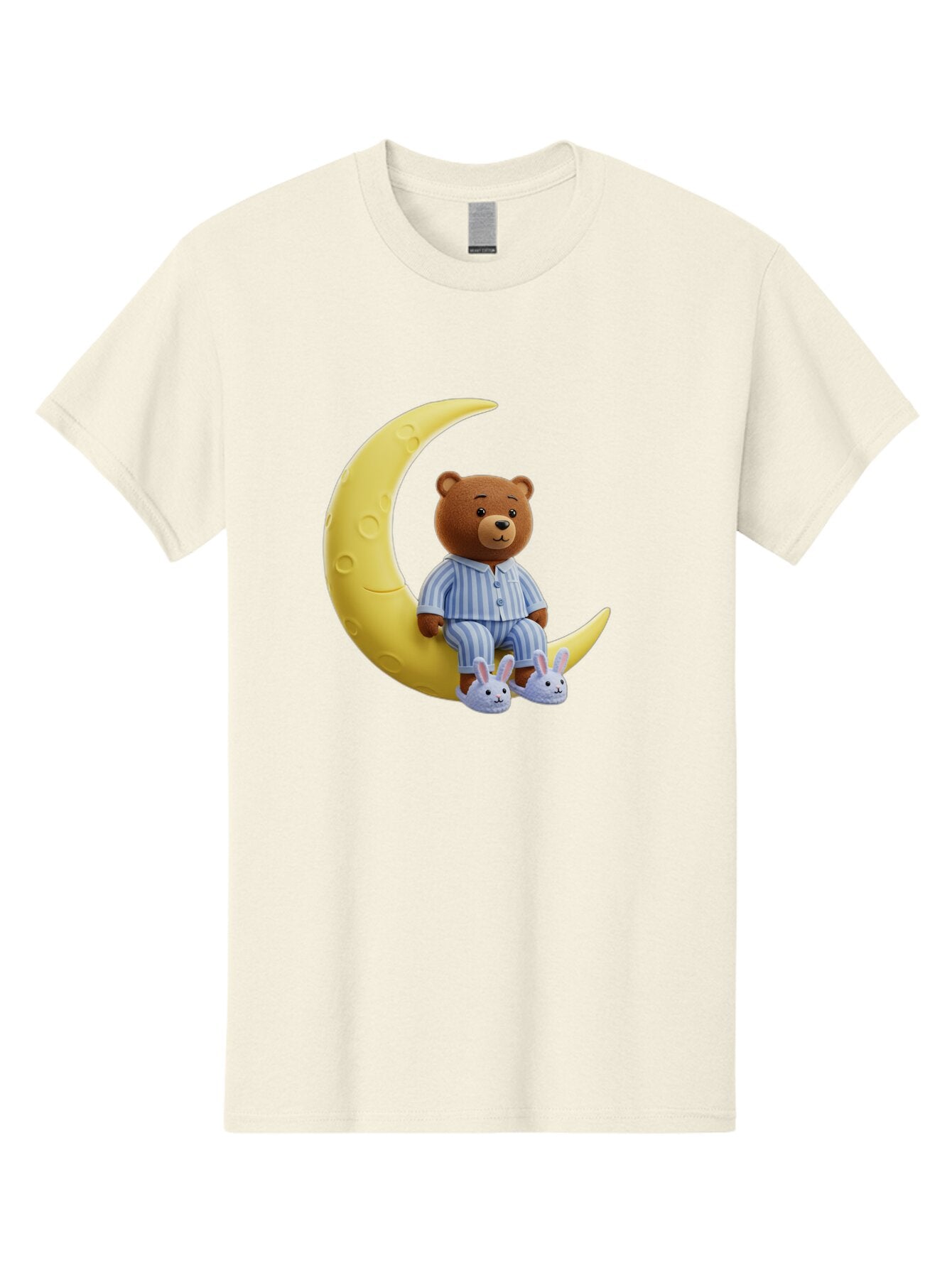 Teddy-On-Crescent-Moon Men'S Graphic Tee, 100% Cotton, Comfortable Casual Summer Wear, Machine Washable, Vintage Camera, Old Camera, Antique Camera, Black Camera, Classic Photography, Photography Equipment, Nostalgic Device, Film Camera, Ban729 3