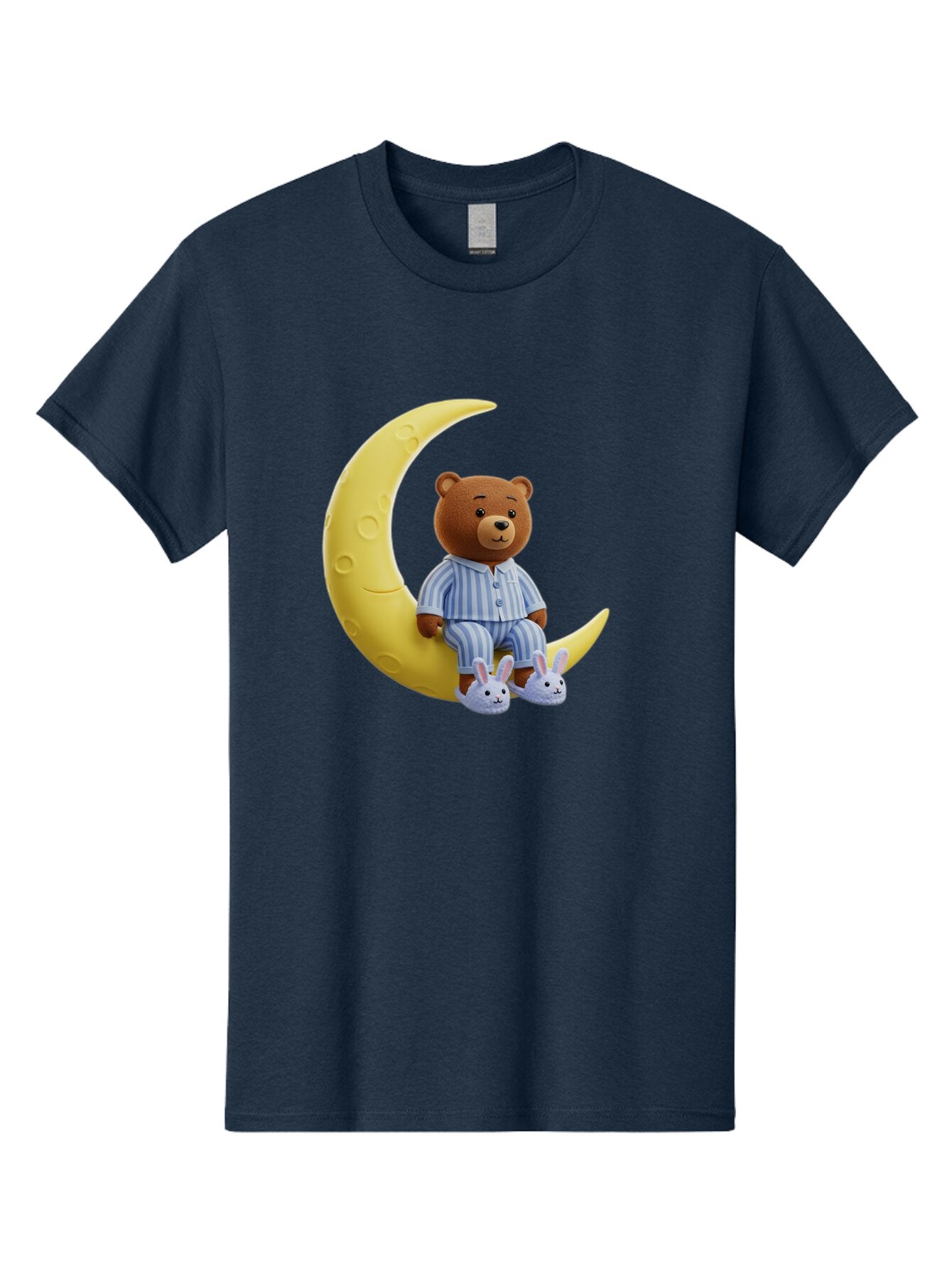 Teddy-On-Crescent-Moon Men'S Graphic Tee, 100% Cotton, Comfortable Casual Summer Wear, Machine Washable, Vintage Camera, Old Camera, Antique Camera, Black Camera, Classic Photography, Photography Equipment, Nostalgic Device, Film Camera, Ban729 7