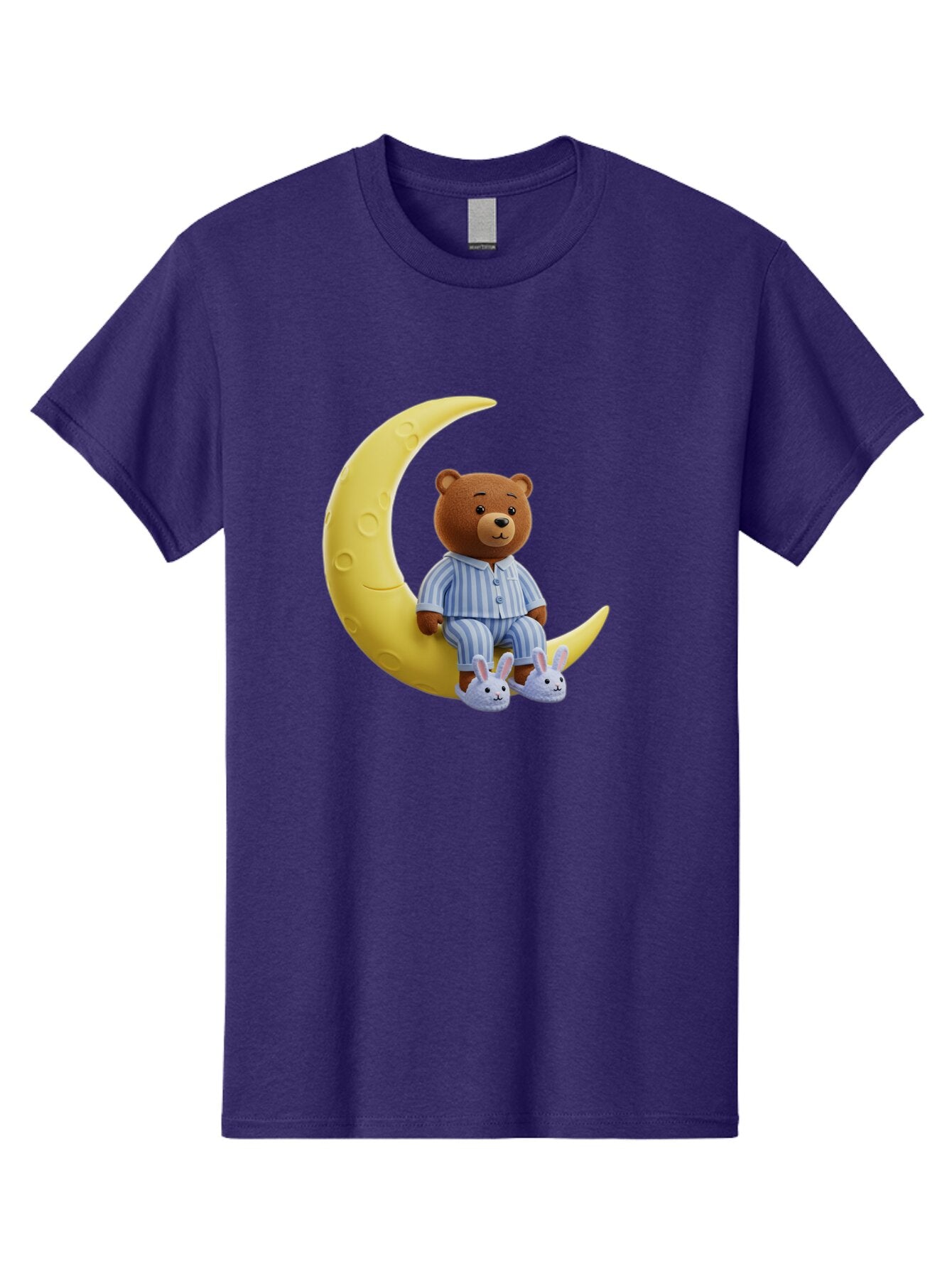 Teddy-On-Crescent-Moon Men'S Graphic Tee, 100% Cotton, Comfortable Casual Summer Wear, Machine Washable, Vintage Camera, Old Camera, Antique Camera, Black Camera, Classic Photography, Photography Equipment, Nostalgic Device, Film Camera, Ban729 9