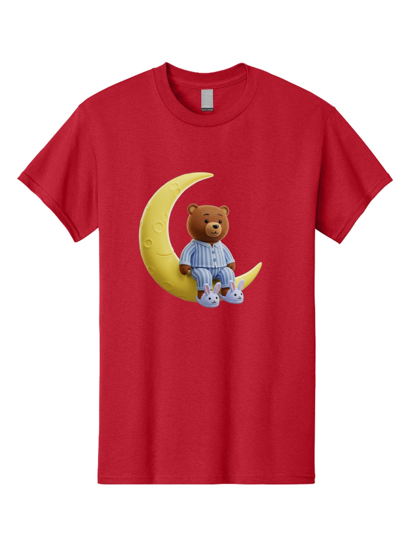 Teddy-On-Crescent-Moon Men'S Graphic Tee, 100% Cotton, Comfortable Casual Summer Wear, Machine Washable, Vintage Camera, Old Camera, Antique Camera, Black Camera, Classic Photography, Photography Equipment, Nostalgic Device, Film Camera, Ban729 13