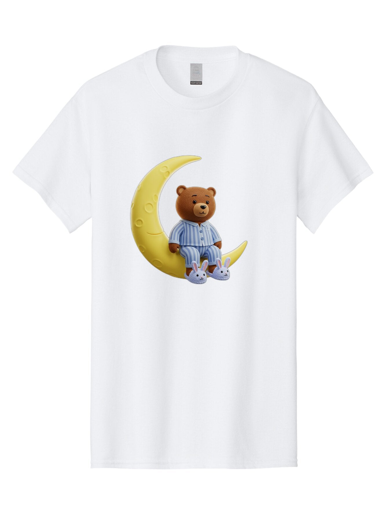 Teddy-On-Crescent-Moon Men'S Graphic Tee, 100% Cotton, Comfortable Casual Summer Wear, Machine Washable, Vintage Camera, Old Camera, Antique Camera, Black Camera, Classic Photography, Photography Equipment, Nostalgic Device, Film Camera, Ban729 15