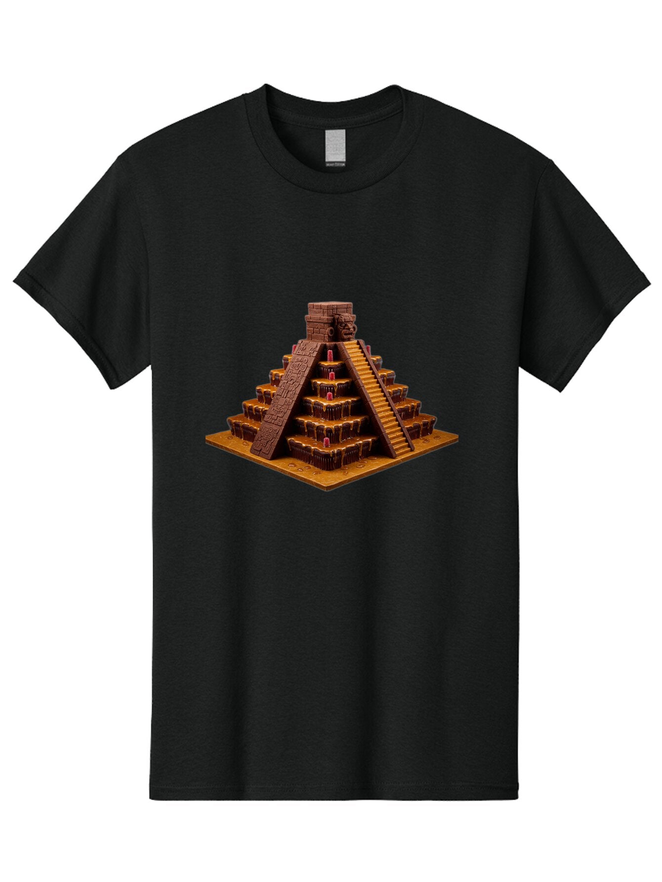 Temple-Pyramid Men'S Graphic Tee, 100% Cotton, Comfortable Casual Summer Wear, Machine Washable, Vintage Camera, Old Camera, Antique Camera, Black Camera, Classic Photography, Photography Equipment, Nostalgic Device, Film Camera, Camera Art Ban733 7