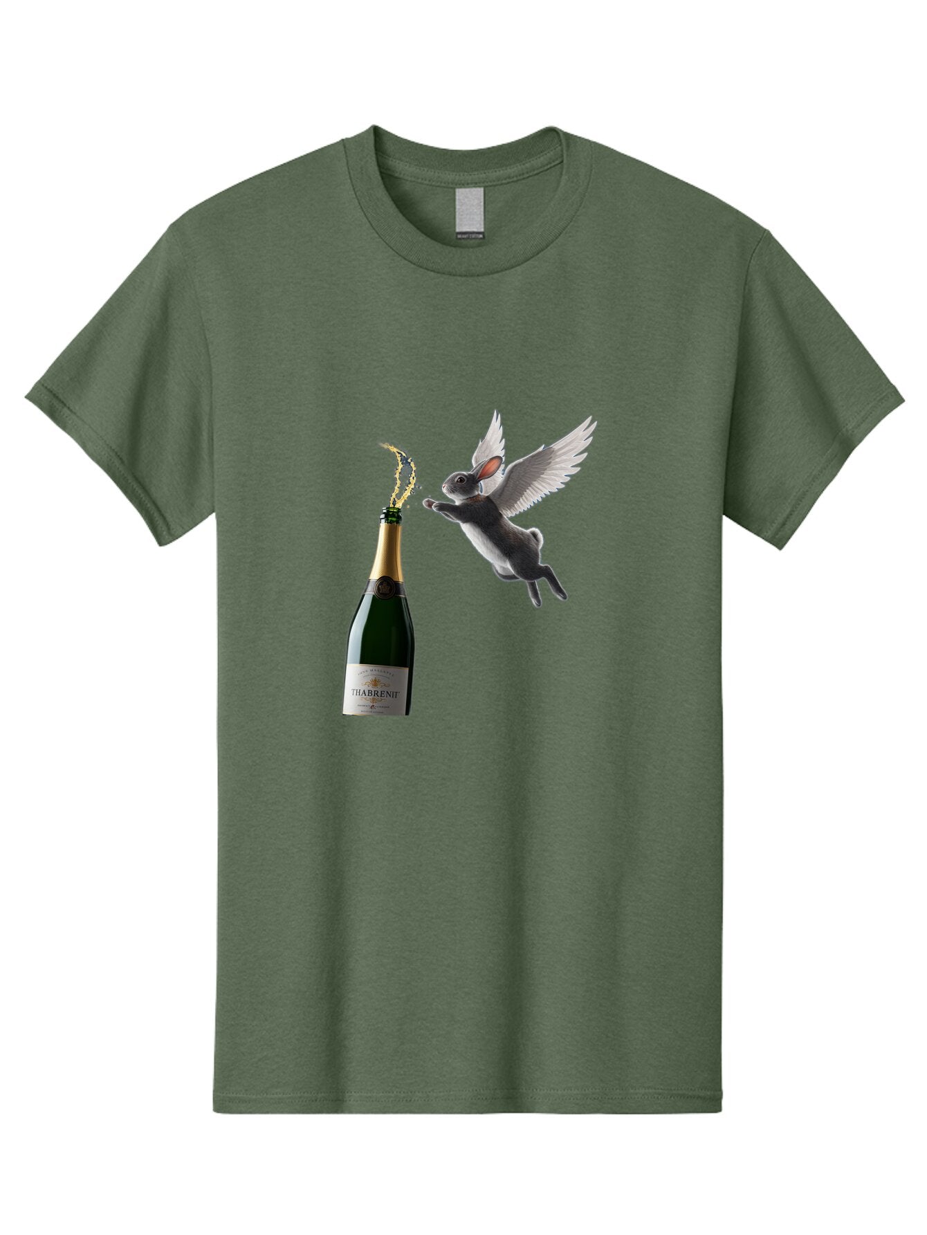 Thabrent-Champagne-Bottle-And-Flying-Bunny Men'S Graphic Tee, 100% Cotton, Comfortable Casual Summer Wear, Machine Washable, Vintage Camera, Old Camera, Antique Camera, Black Camera, Classic Photography, Photography Equipment, Ban737 10