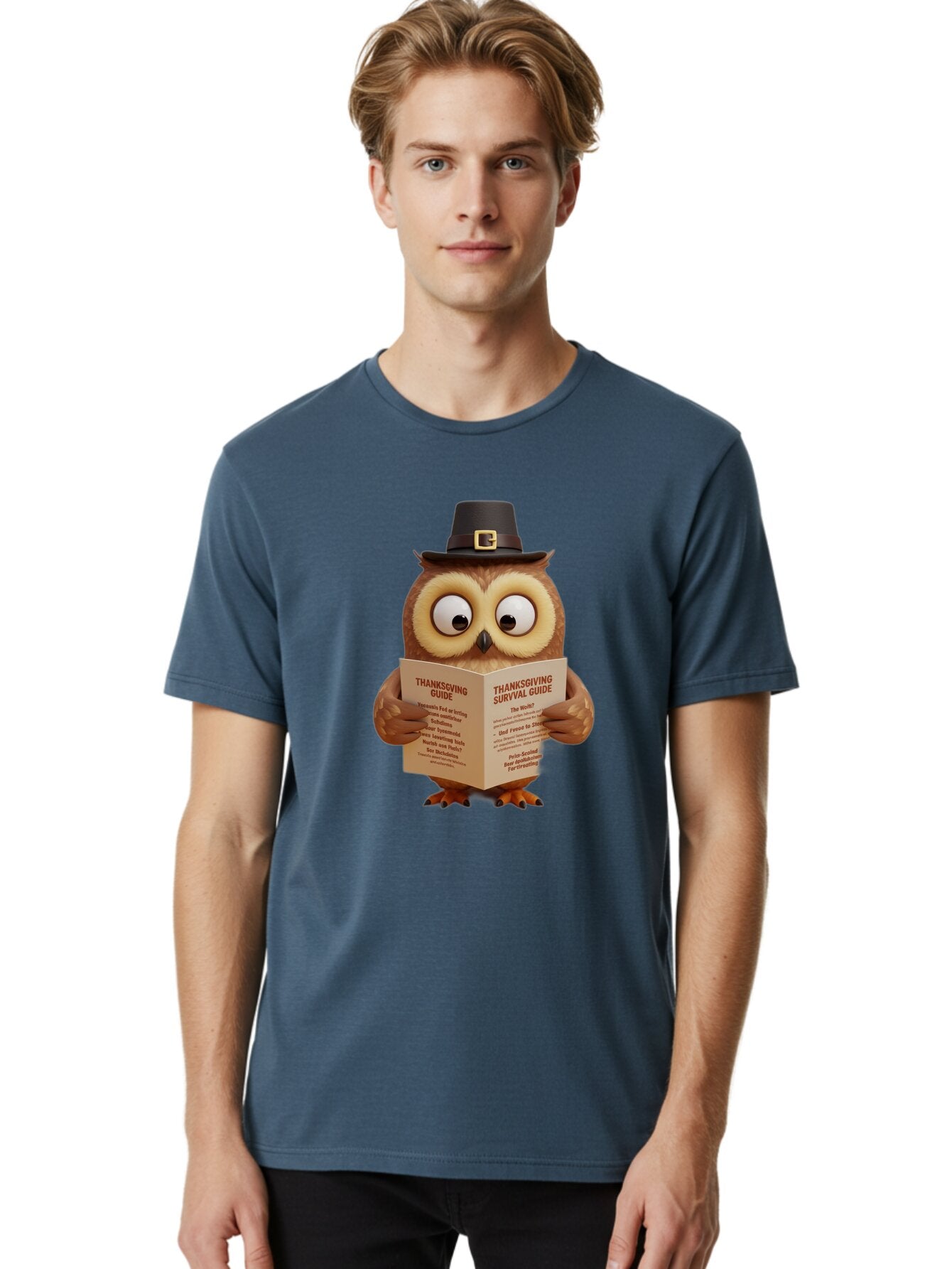Thanksgiving-Survival-Guide-Owl-1 Men'S Graphic Tee, 100% Cotton, Comfortable Casual Summer Wear, Machine Washable, Vintage Camera, Old Camera, Antique Camera, Black Camera, Classic Photography, Photography Equipment, Nostalgic Device, Ban750 22